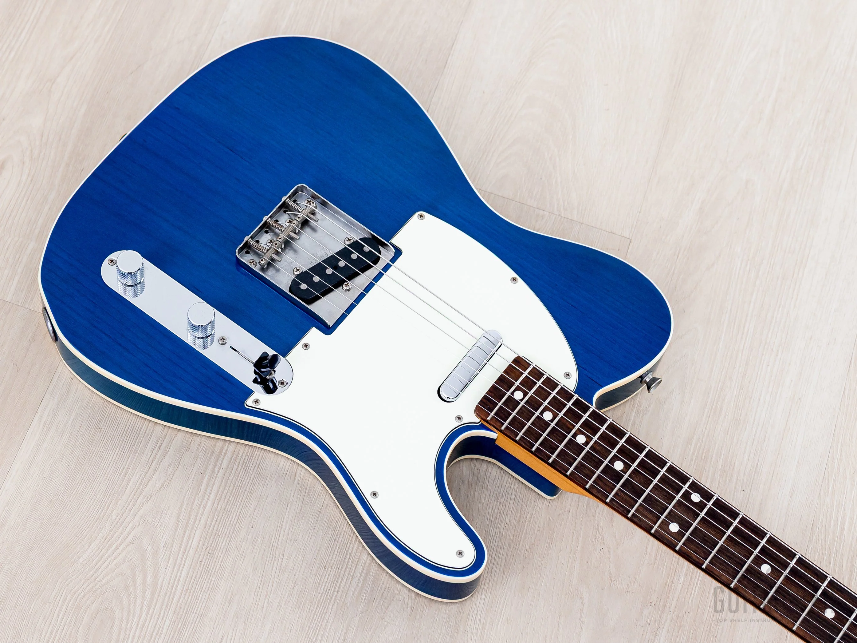 2014 Fender Telecaster Custom ‘62 Vintage Reissue TL62B Transparent Blue, Japan MIJ - Image 9