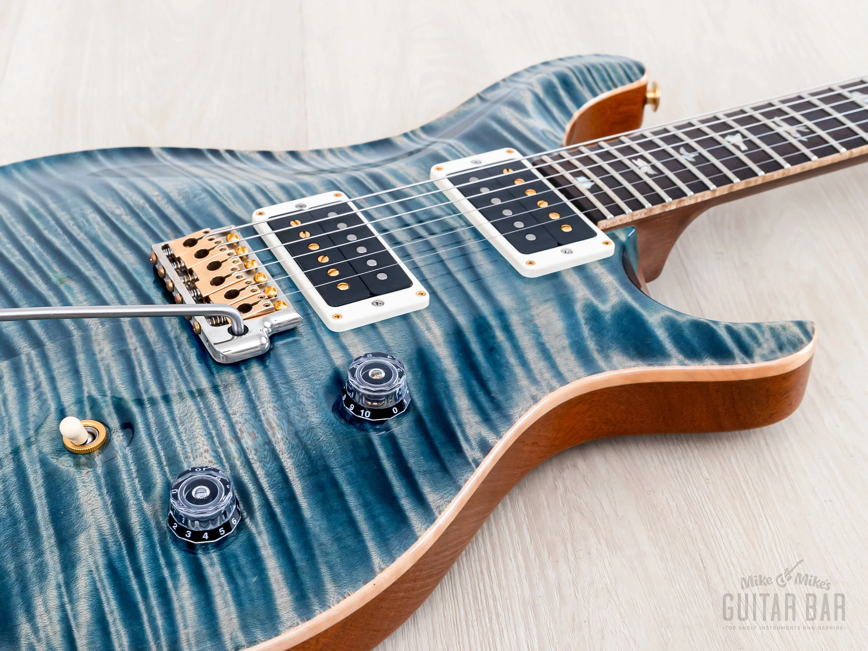 2014 Paul Reed Smith Private Stock #5201 Custom 24 Retro Model Faded Aquamarine w/ Case, Hangtags - Image 6