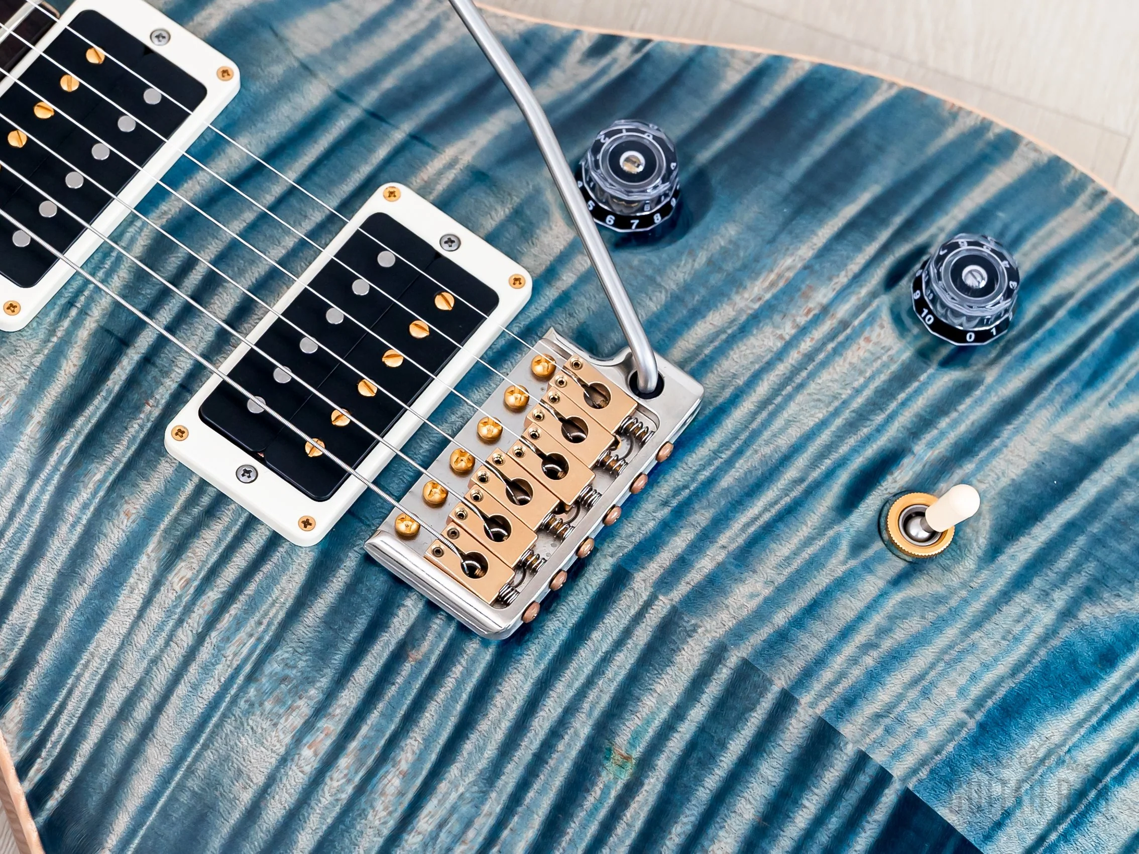 2014 Paul Reed Smith Private Stock #5201 Custom 24 Retro Model Faded Aquamarine w/ Case, Hangtags - Image 8