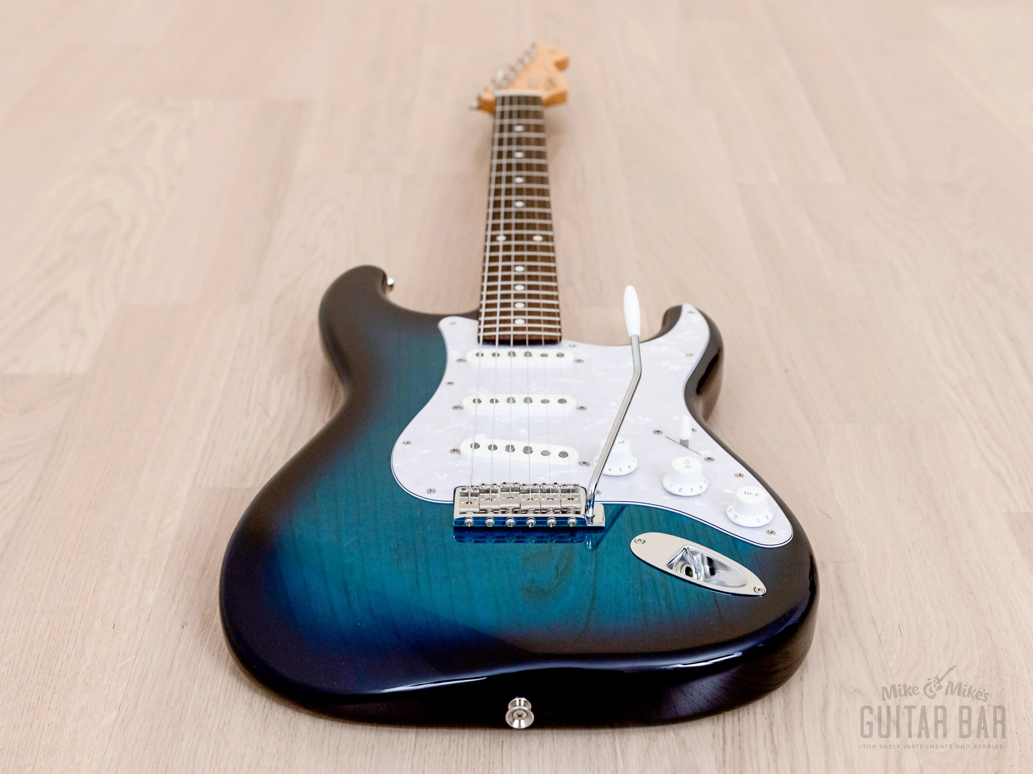 2014 Tokai Goldstar Sound AST-118 S-Style Electric Guitar Ash Body Blue Burst, Japan - Image 8