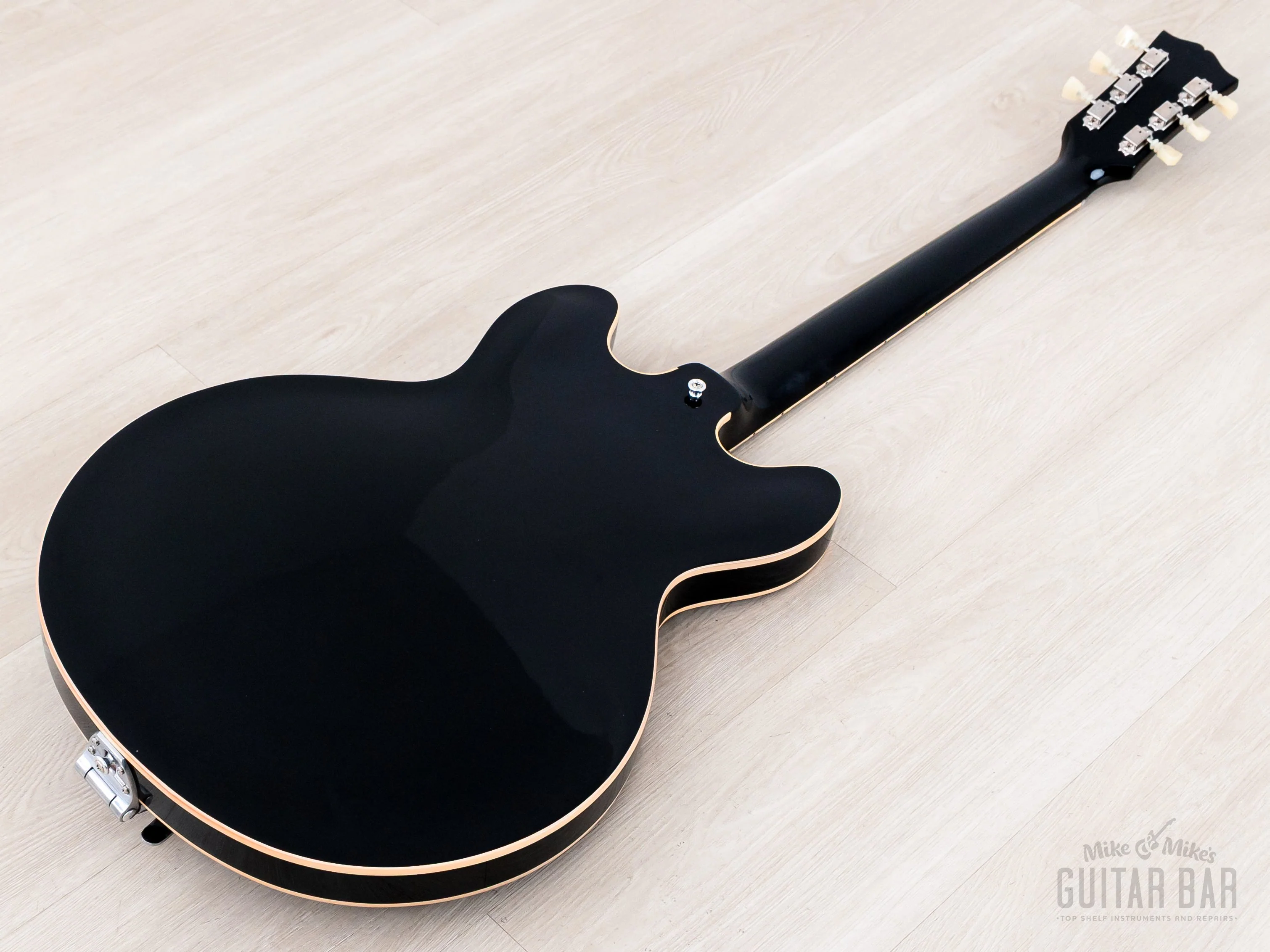 2015 Gibson Memphis ES-330L Humbucker Fully Hollow Thinline Guitar Ebony w/ MHS PAF Humbuckers, CoA & Case - Image 15