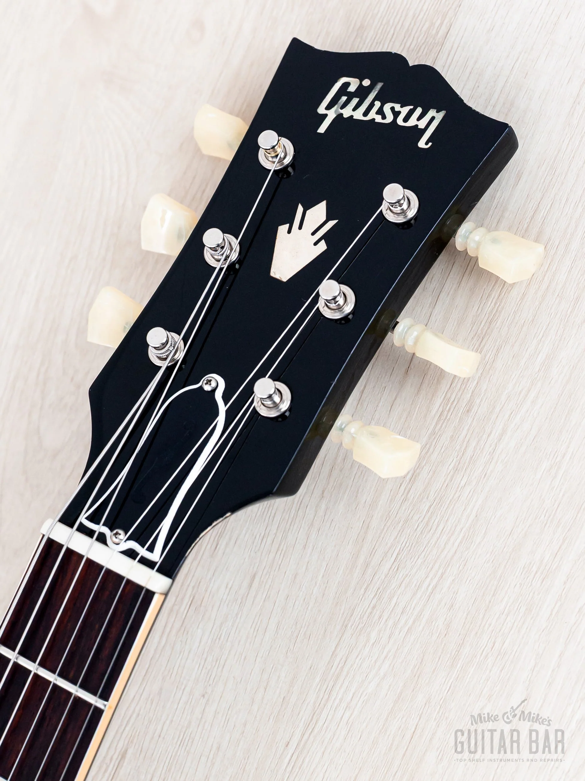 2015 Gibson Memphis ES-330L Humbucker Fully Hollow Thinline Guitar Ebony w/ MHS PAF Humbuckers, CoA & Case - Image 4