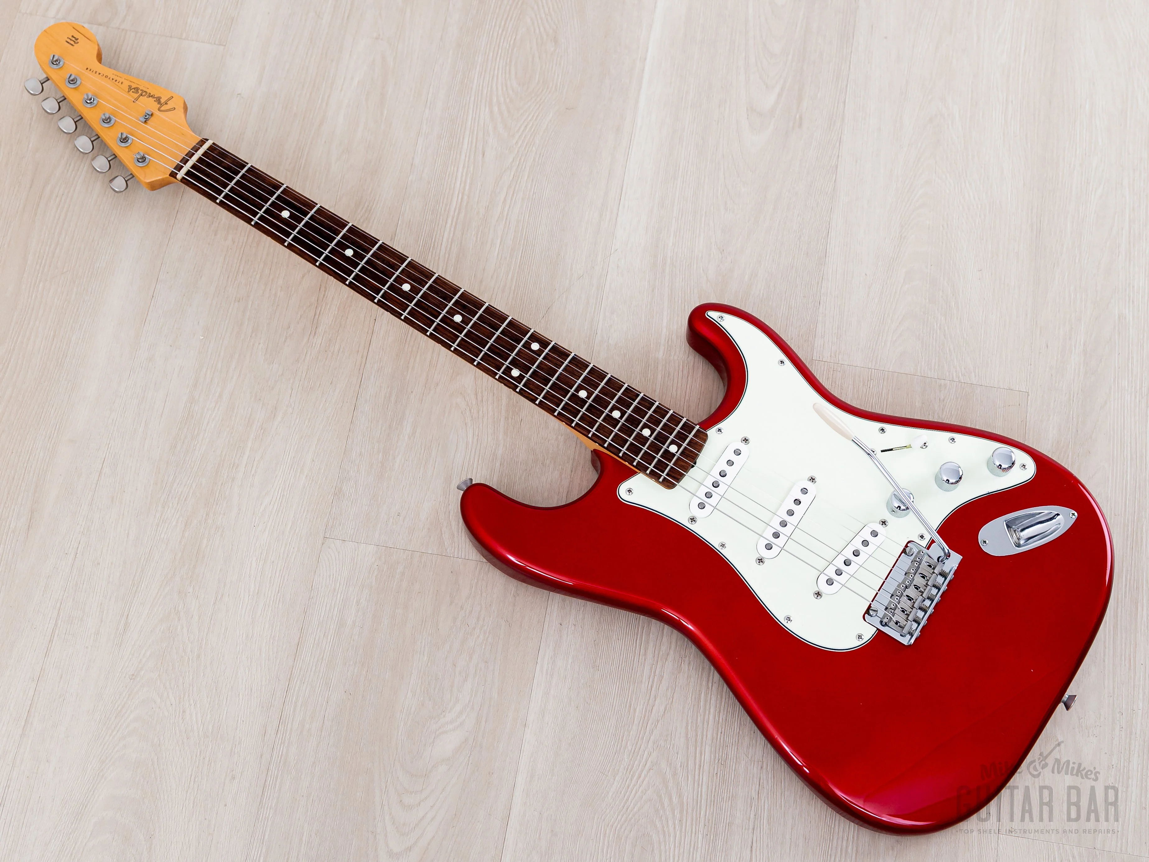 2017 Fender Hybrid '60s Stratocaster Candy Apple Red w/ USA Pickups, Japan MIJ - Image 12