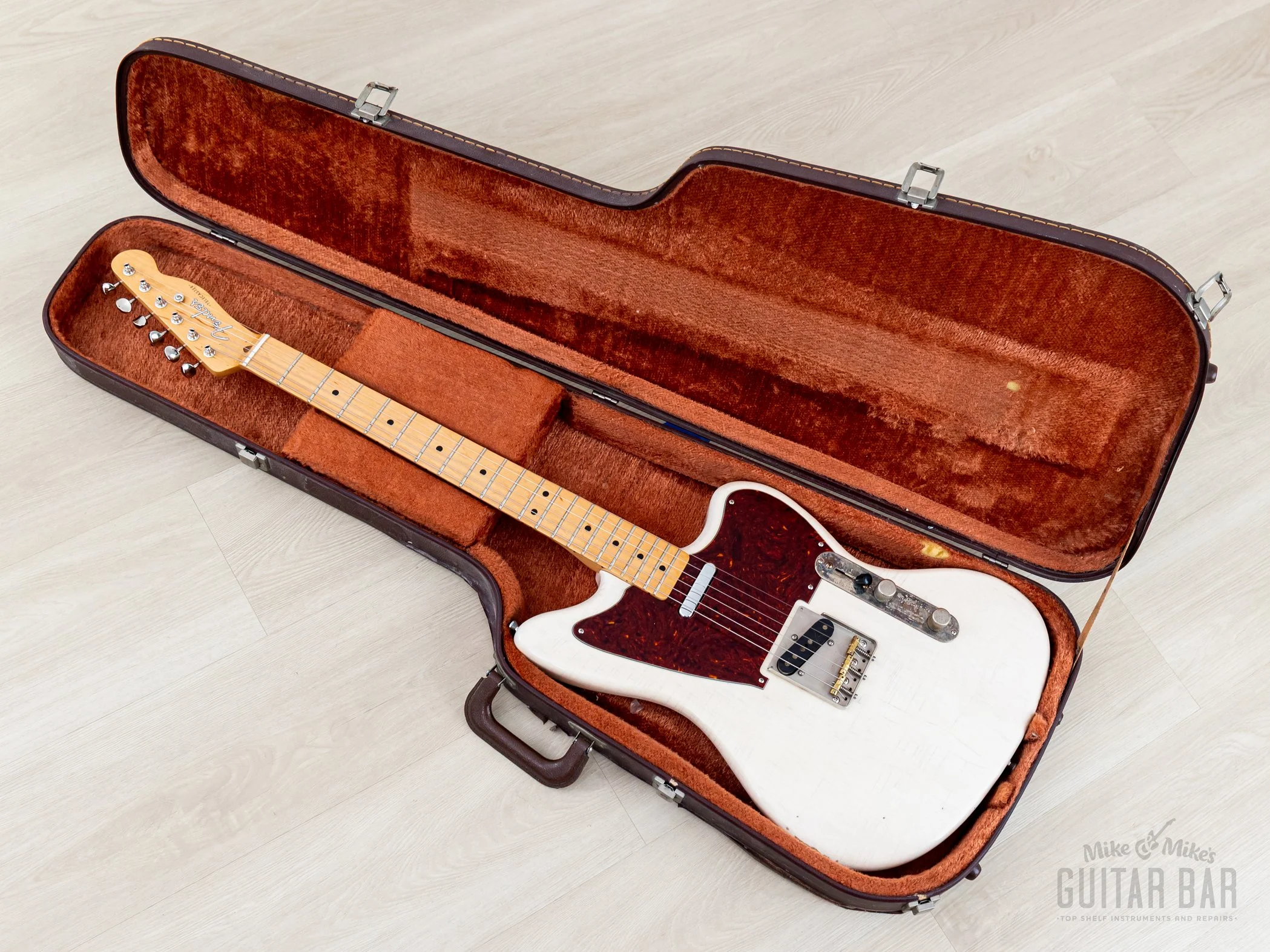 2018 Fender + MJT Telemaster Partscaster Blonde Lacquer Relic, Lightweight Ash w/ Baja 50s Neck, Case - Image 22