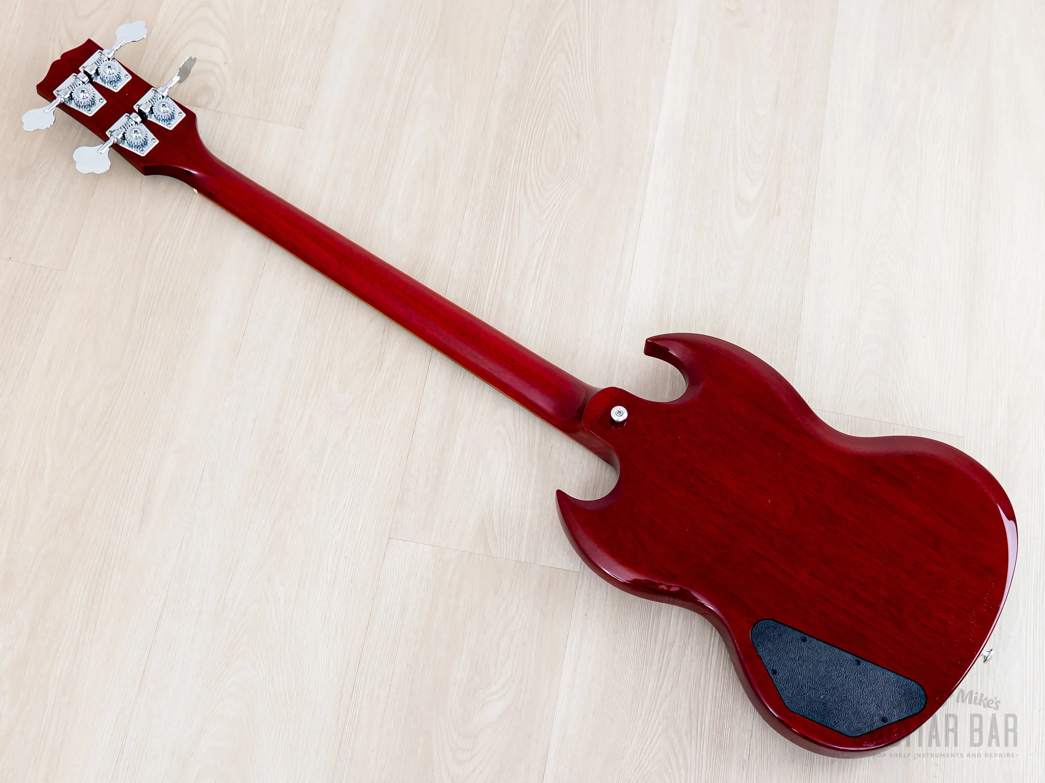 2018 Gibson SG Standard Bass Vintage Reissue EB-3 Gloss Cherry, Near-Mint w/ Case & Hangtags, Yamano - Image 13