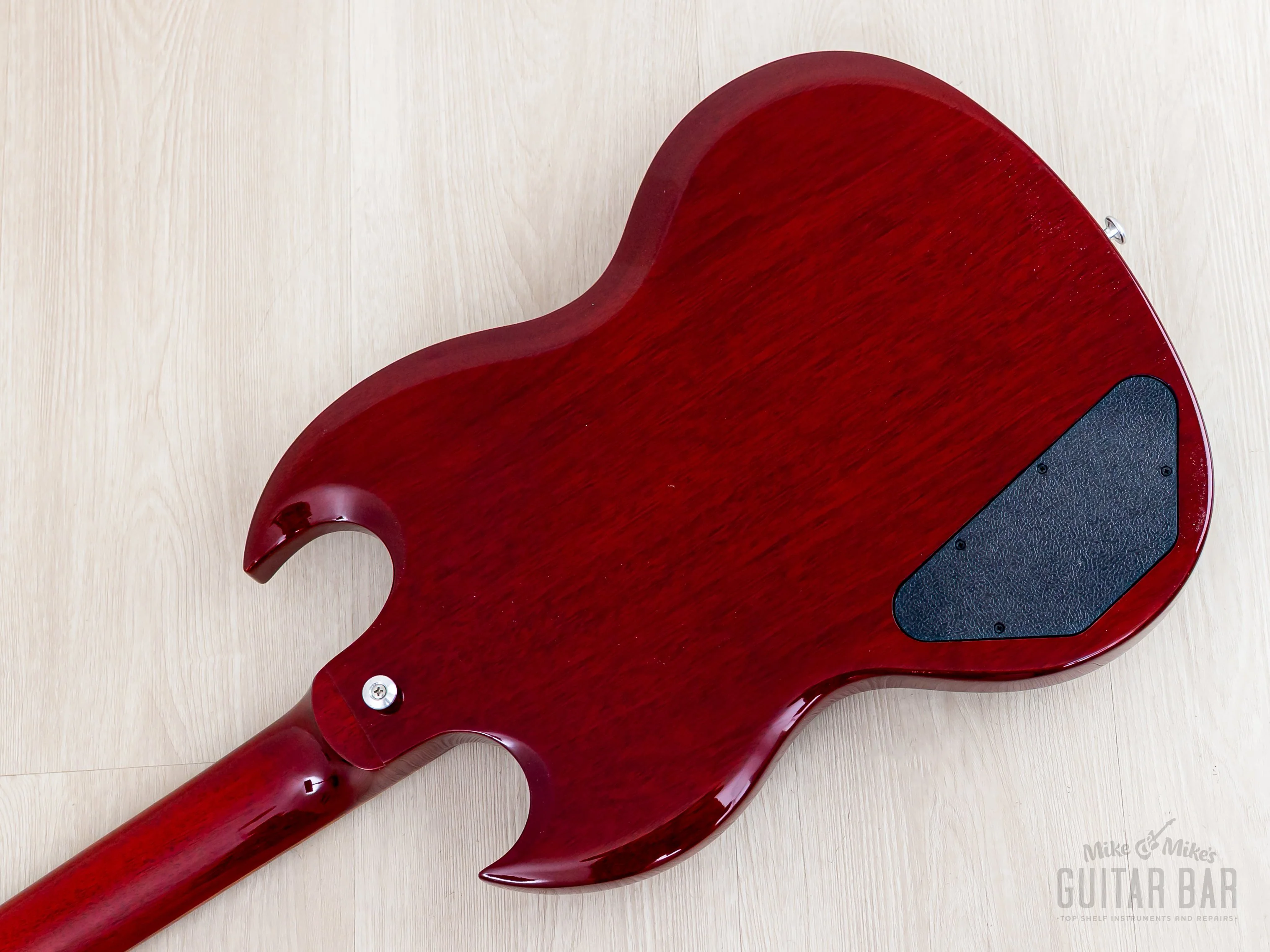 2018 Gibson SG Standard Bass Vintage Reissue EB-3 Gloss Cherry, Near-Mint w/ Case & Hangtags, Yamano - Image 14
