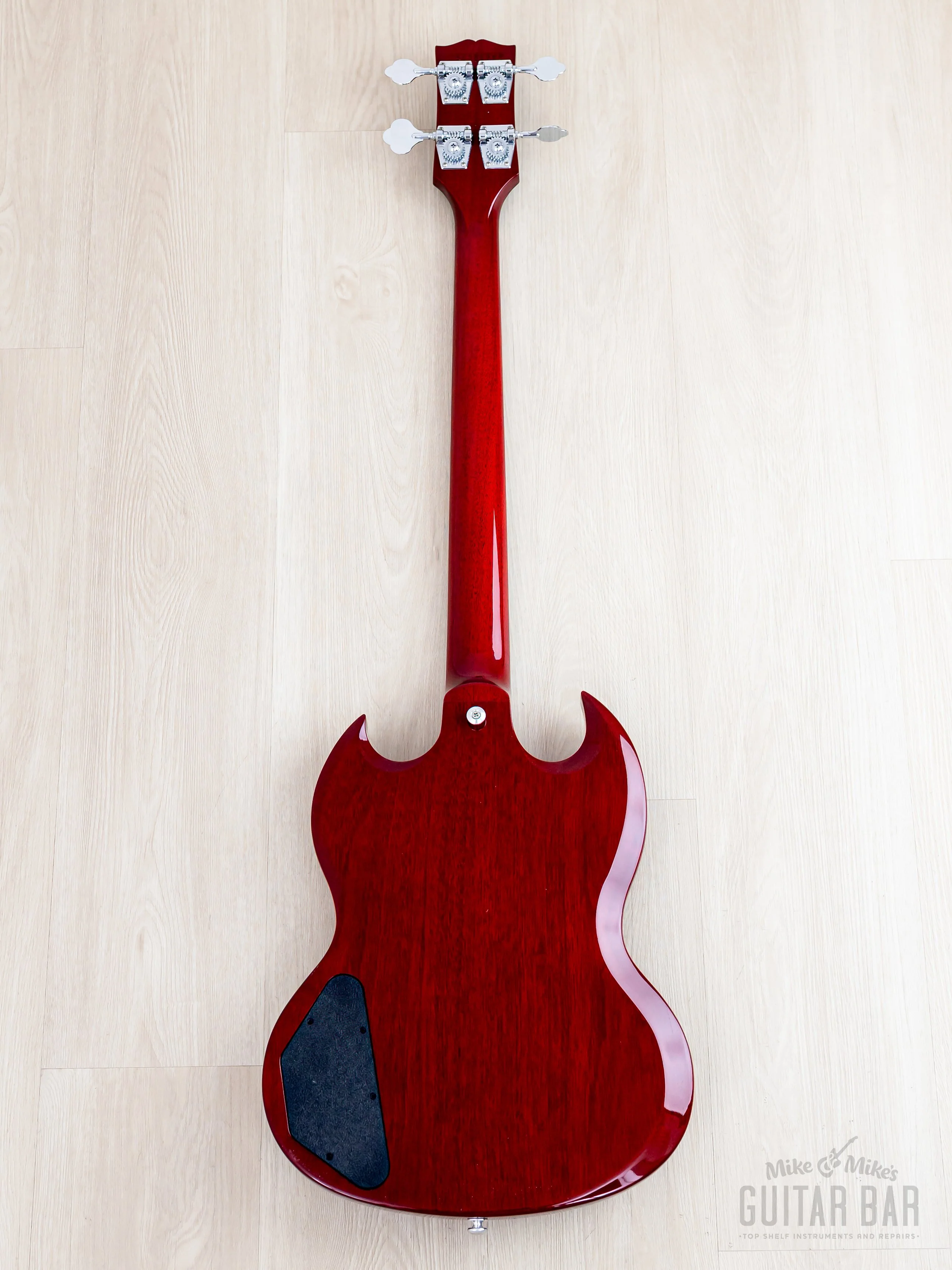 2018 Gibson SG Standard Bass Vintage Reissue EB-3 Gloss Cherry, Near-Mint w/ Case & Hangtags, Yamano - Image 3