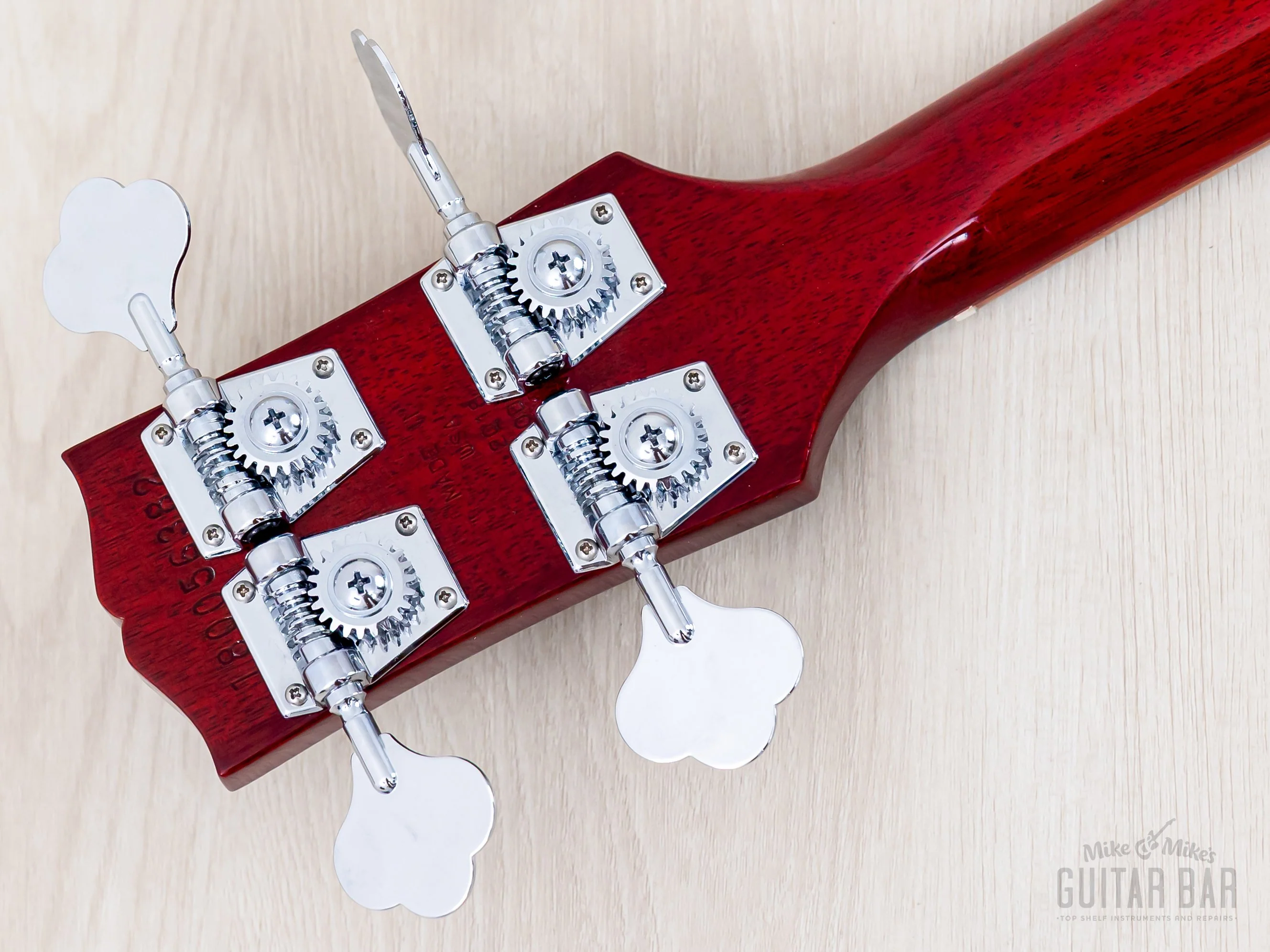 2018 Gibson SG Standard Bass Vintage Reissue EB-3 Gloss Cherry, Near-Mint w/ Case & Hangtags, Yamano - Image 5