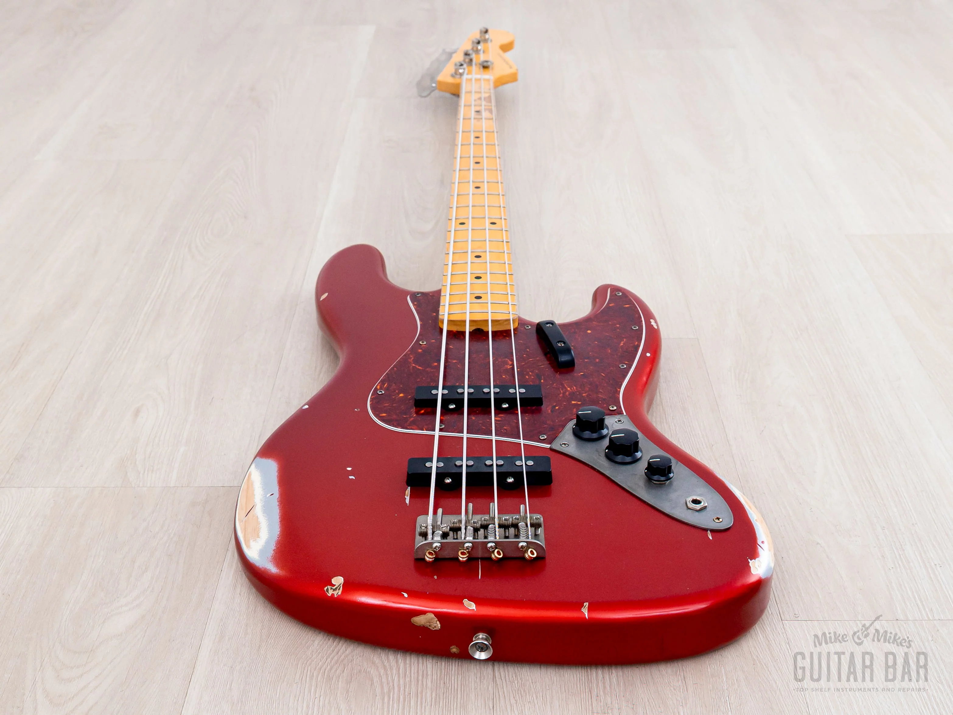 2018 Nash Guitars JB63 Jazz Bass Candy Apple Red Medium Aging, Mint w/ Lollar Pickups, Case, Hangtag - Image 10