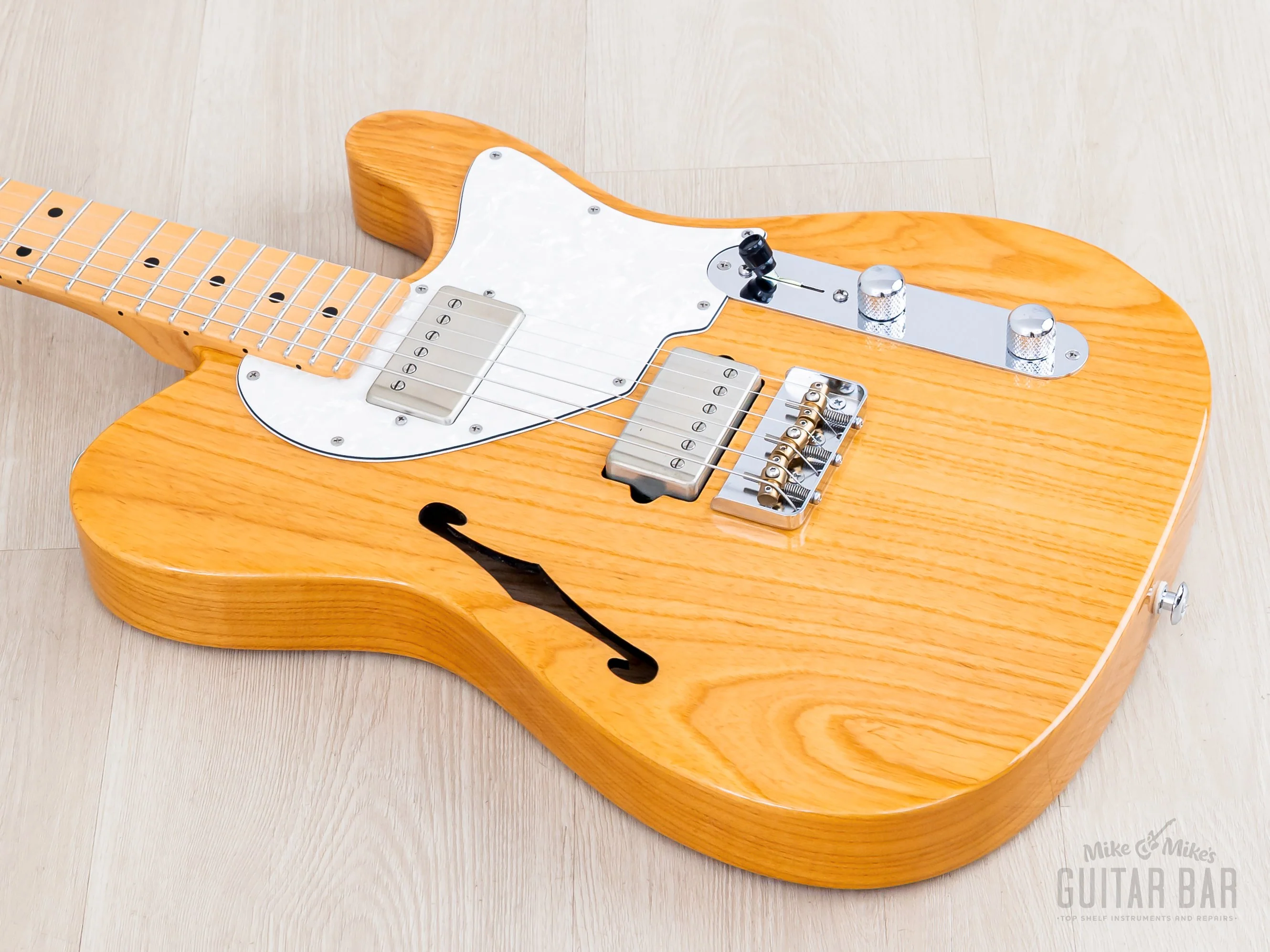 2018 Suhr Alt T Semi-Hollow Guitar Natural w/ SSV Humbuckers, Case - Image 10