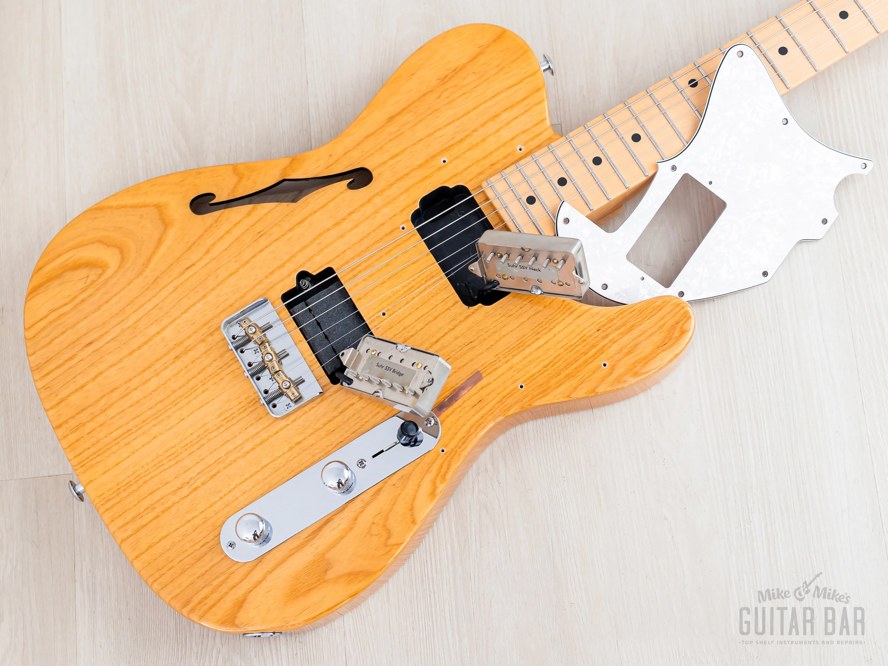 2018 Suhr Alt T Semi-Hollow Guitar Natural w/ SSV Humbuckers, Case - Image 16