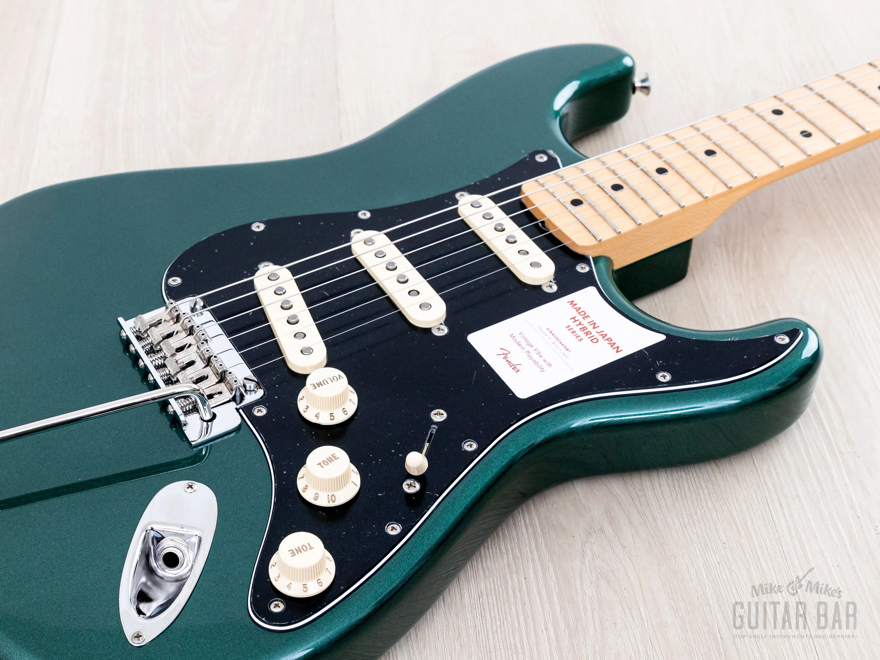 2019 Fender Hybrid 68 Stratocaster Sherwood Green, Mint w/ Pure Vintage USA Pickups & Hangtags, Japan MIJ - Image 6