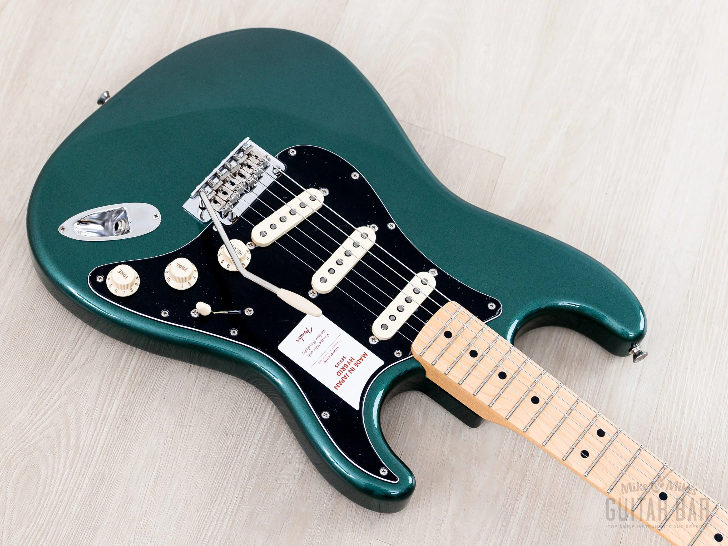2019 Fender Hybrid 68 Stratocaster Sherwood Green, Mint w/ Pure Vintage USA Pickups & Hangtags, Japan MIJ - Image 9