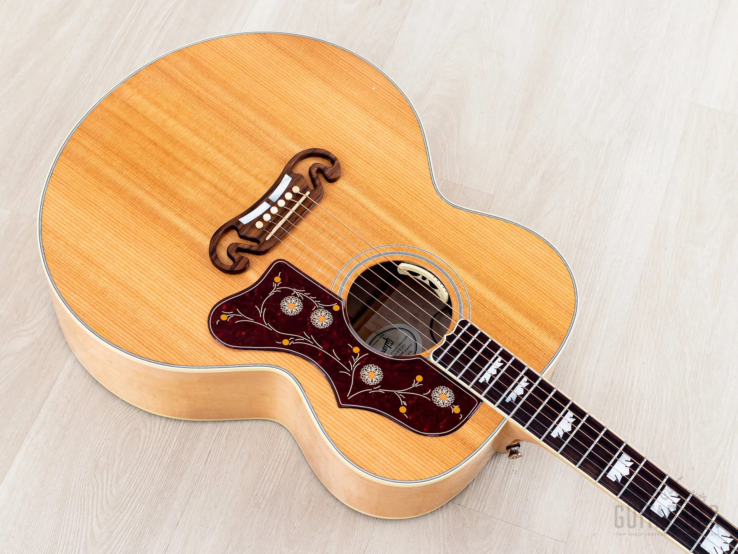 2019 Gibson SJ-200 Standard Jumbo Acoustic Electric Guitar Antique Natural w/ LR Baggs, Case - Image 10