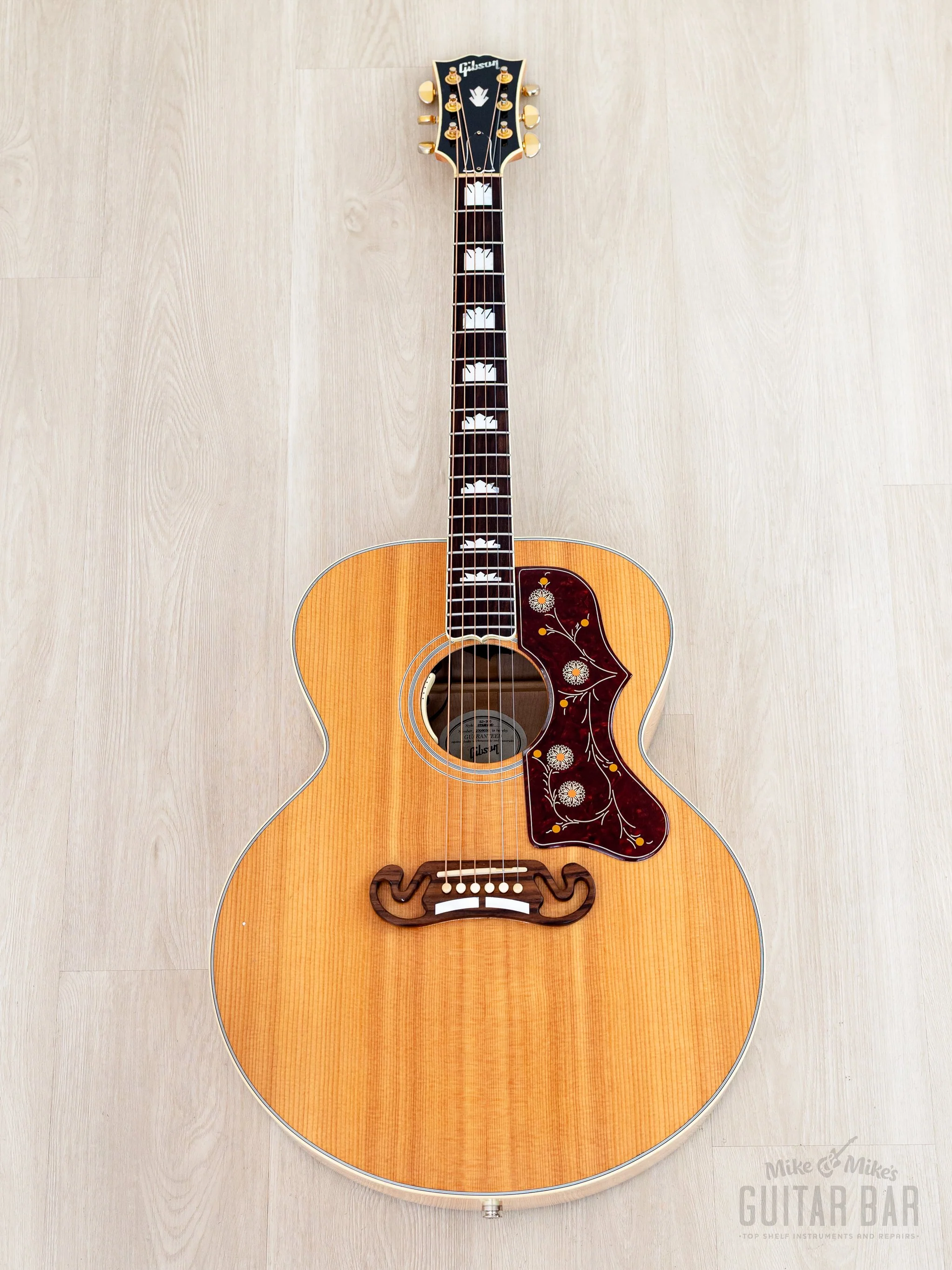 2019 Gibson SJ-200 Standard Jumbo Acoustic Electric Guitar Antique Natural w/ LR Baggs, Case - Image 2