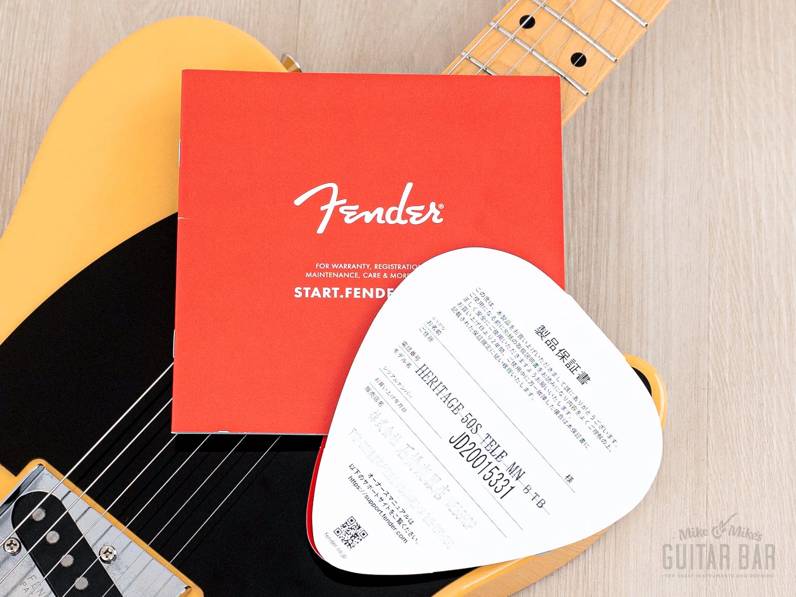 2020 Fender Heritage ‘50s Telecaster Butterscotch Lacquer, Mint w/ Hangtags, Japan MIJ - Image 15