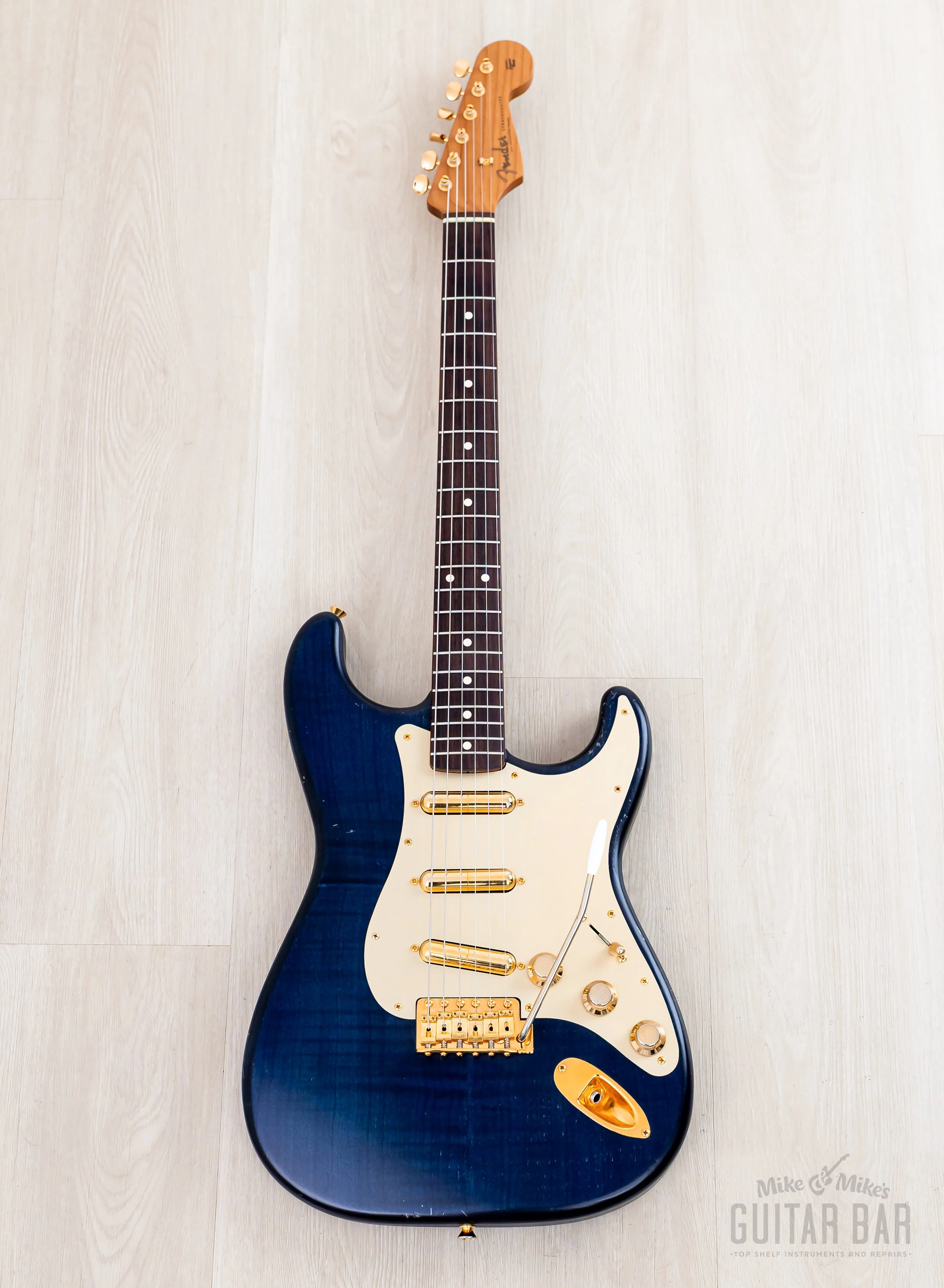 2020 Fender Made in Japan Limited Collection Stratocaster Indigo Dye w/ Lipstick Pickups & Case, 1 of 15 - Image 2
