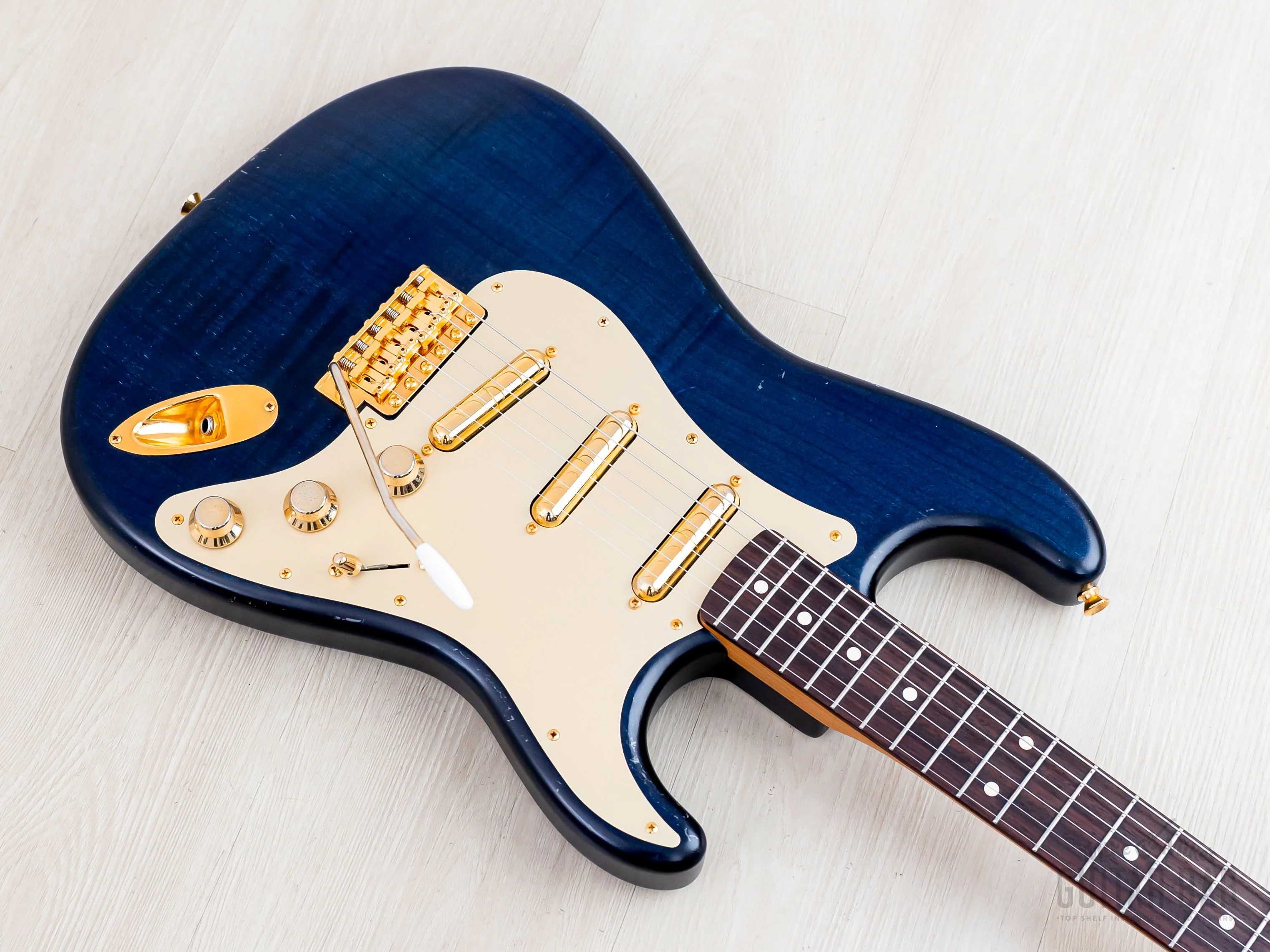 2020 Fender Made in Japan Limited Collection Stratocaster Indigo Dye w/ Lipstick Pickups & Case, 1 of 15 - Image 9