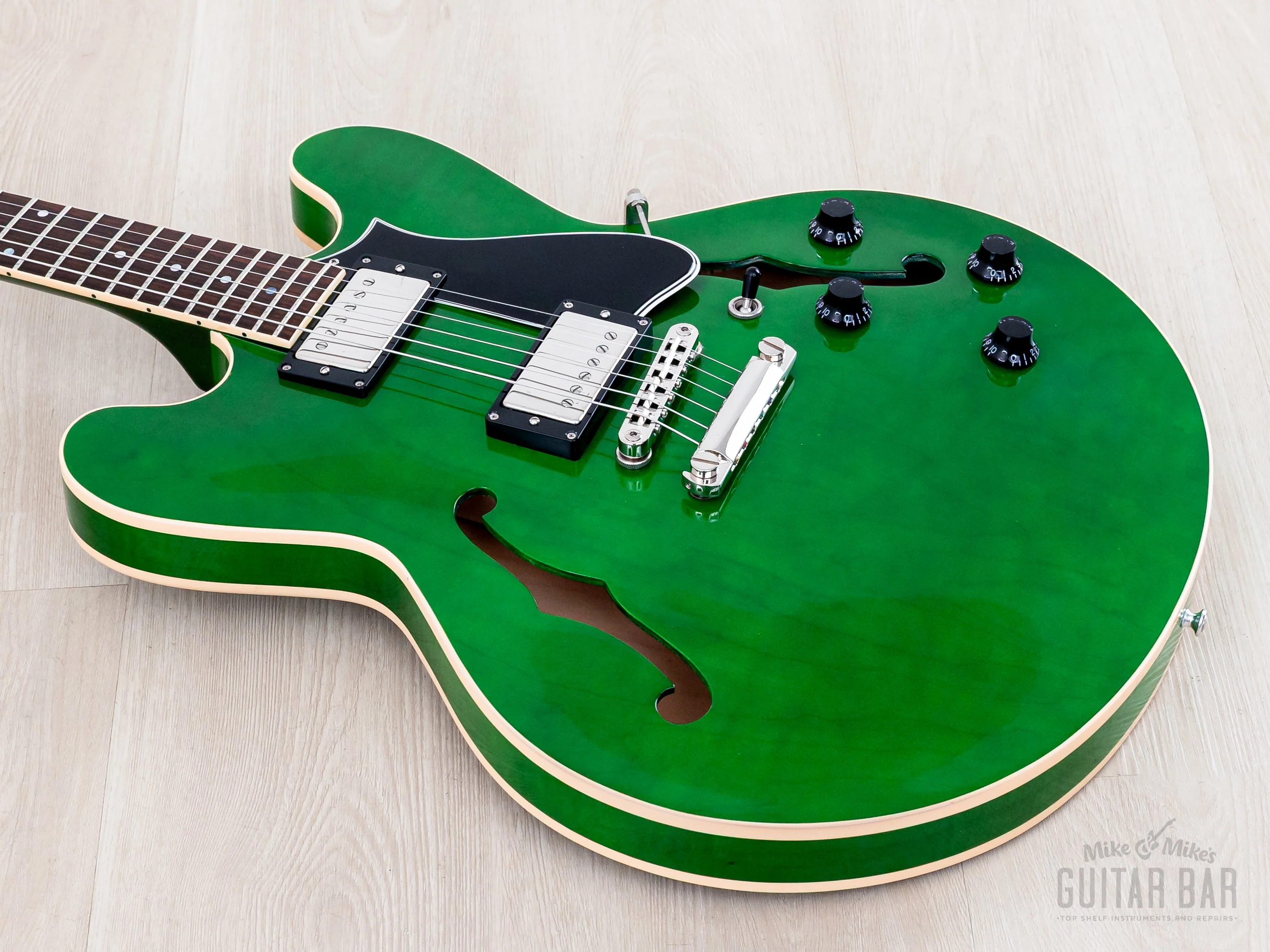 2020 Heritage H-535 Semi-Hollow Guitar Emerald Green w/ Seymour Duncan SH-1 '59 PAFs, Case & Tag, Kalamazoo - Image 10