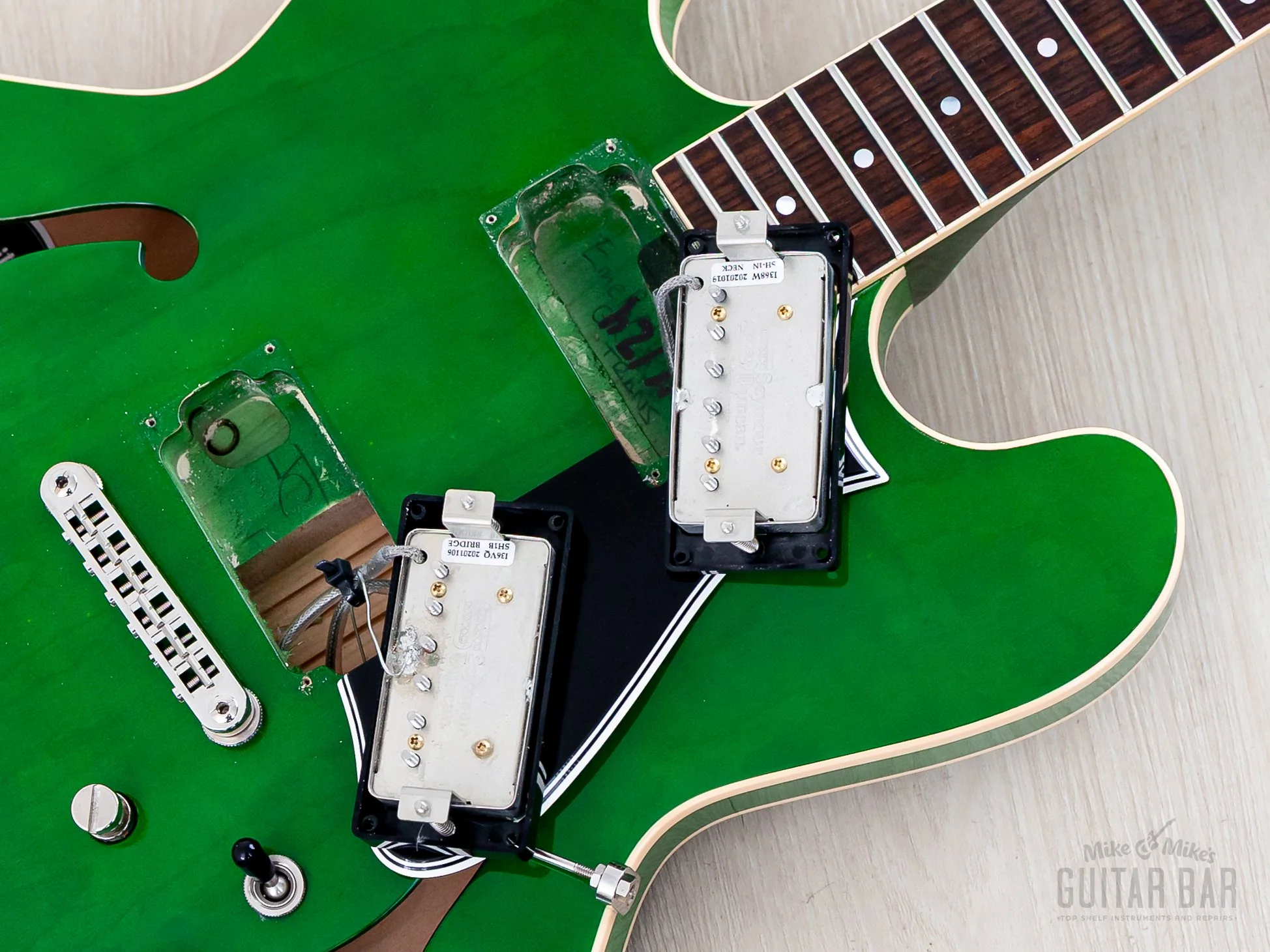 2020 Heritage H-535 Semi-Hollow Guitar Emerald Green w/ Seymour Duncan SH-1 '59 PAFs, Case & Tag, Kalamazoo - Image 16
