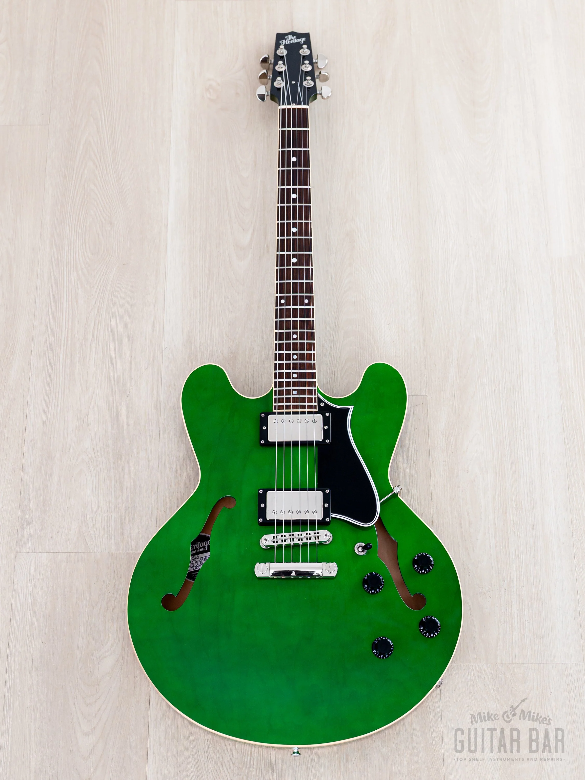 2020 Heritage H-535 Semi-Hollow Guitar Emerald Green w/ Seymour Duncan SH-1 '59 PAFs, Case & Tag, Kalamazoo - Image 2