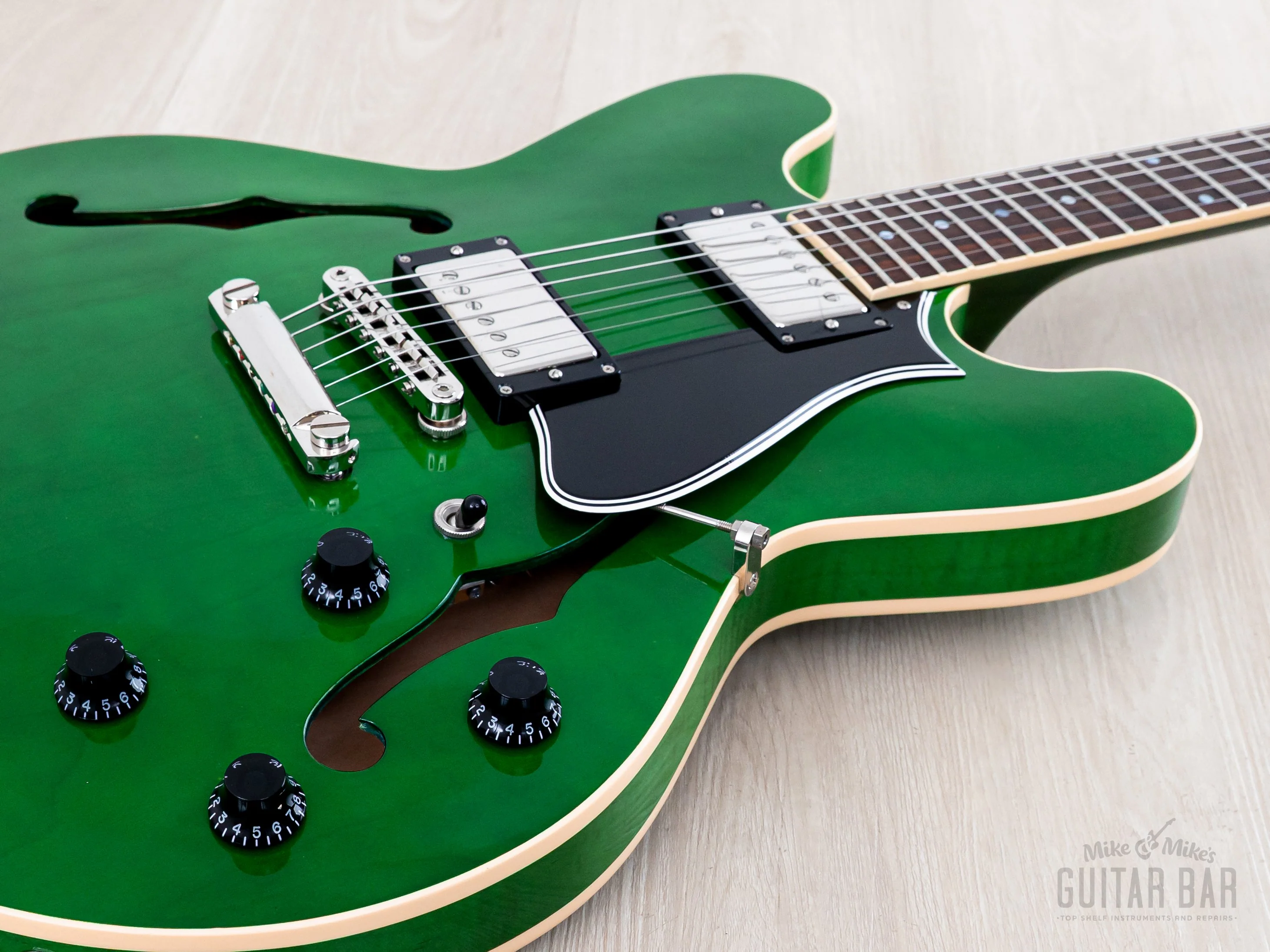 2020 Heritage H-535 Semi-Hollow Guitar Emerald Green w/ Seymour Duncan SH-1 '59 PAFs, Case & Tag, Kalamazoo - Image 7