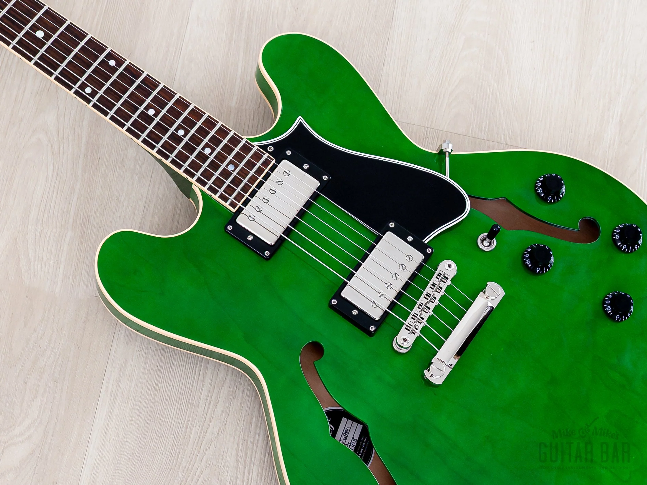 2020 Heritage H-535 Semi-Hollow Guitar Emerald Green w/ Seymour Duncan SH-1 '59 PAFs, Case & Tag, Kalamazoo - Image 8