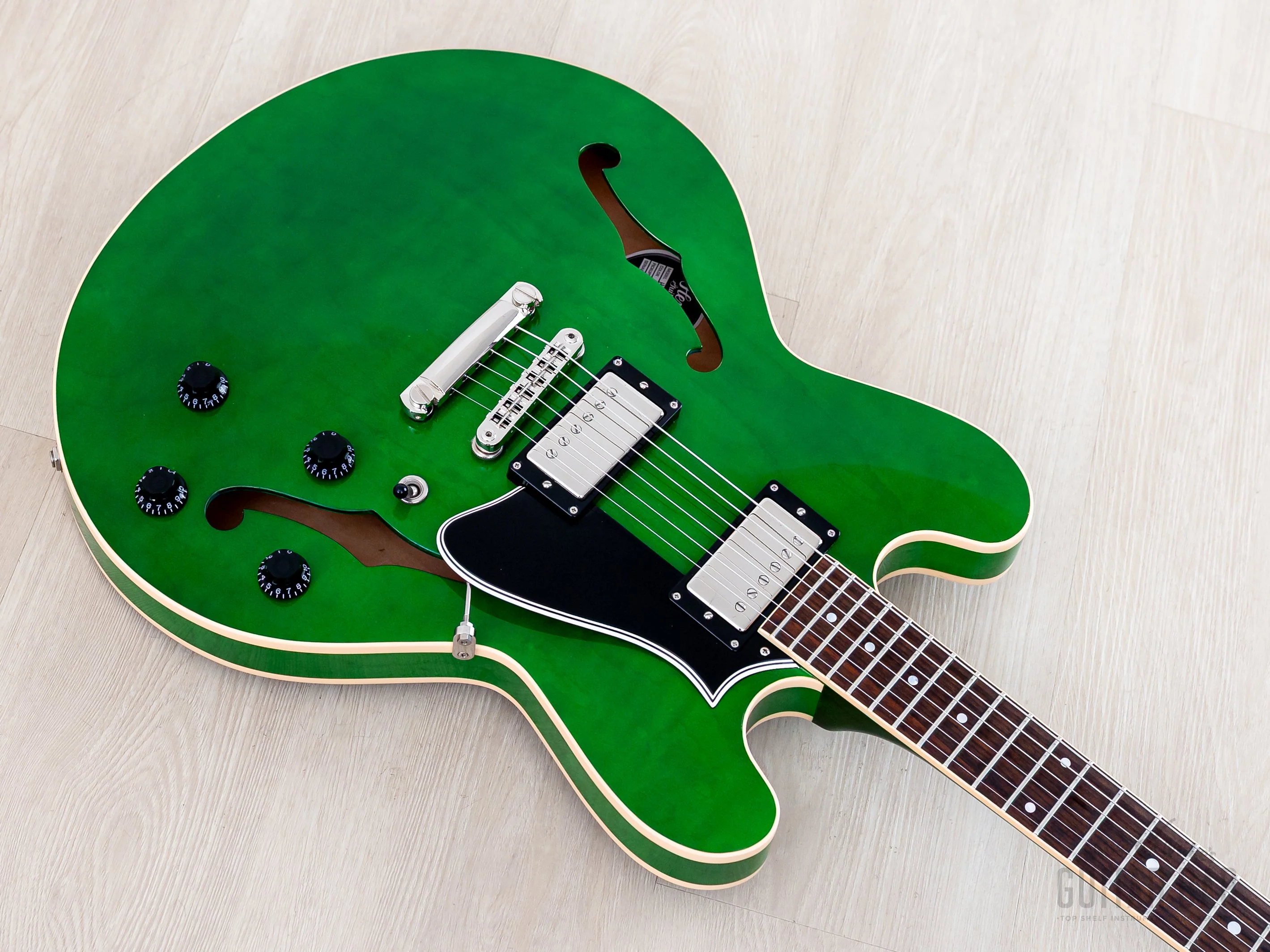 2020 Heritage H-535 Semi-Hollow Guitar Emerald Green w/ Seymour Duncan SH-1 '59 PAFs, Case & Tag, Kalamazoo - Image 9
