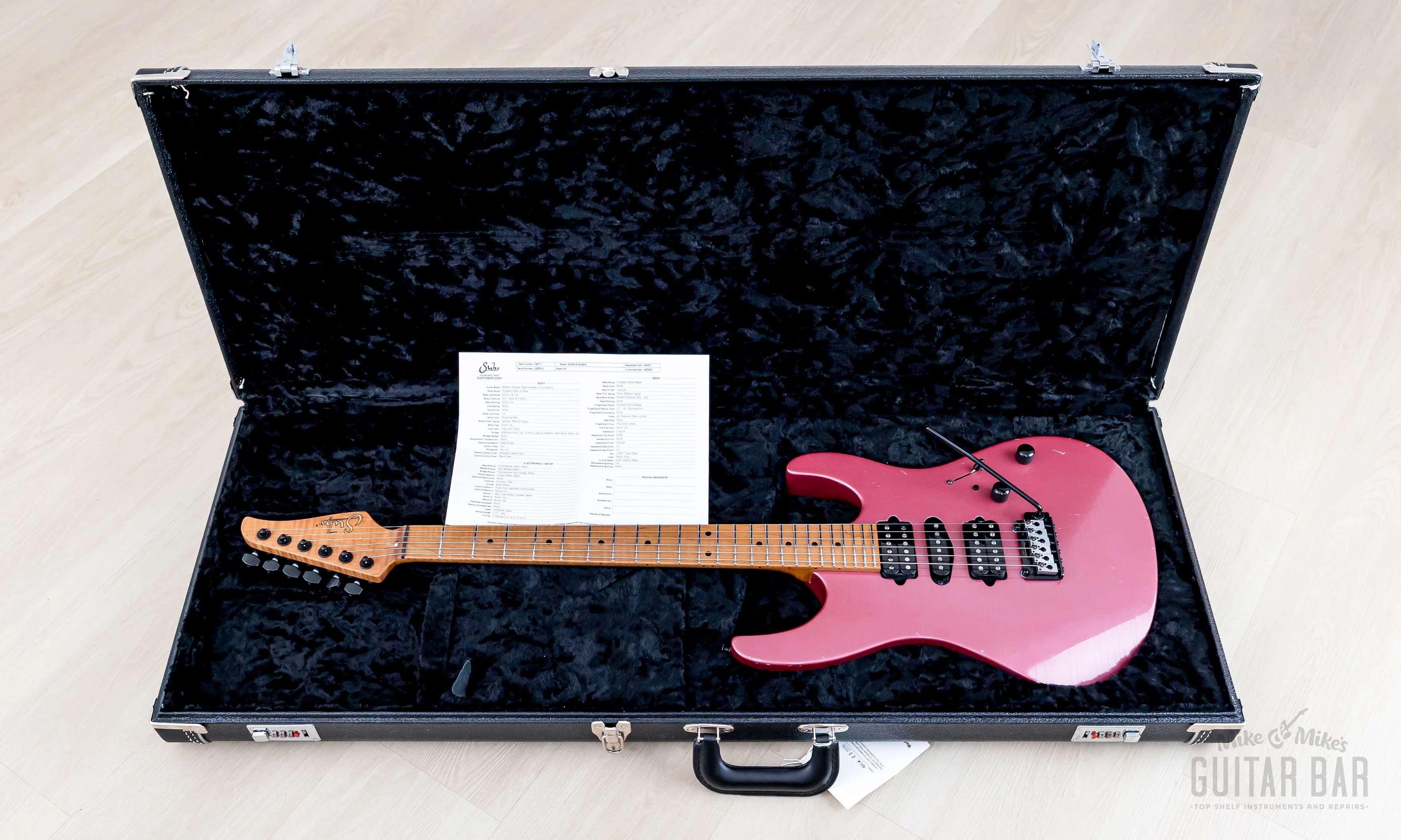 2020 Suhr Modern Antique HSH Superstrat Burgundy Mist Medium Aging w/ Thornbuckers - Image 17