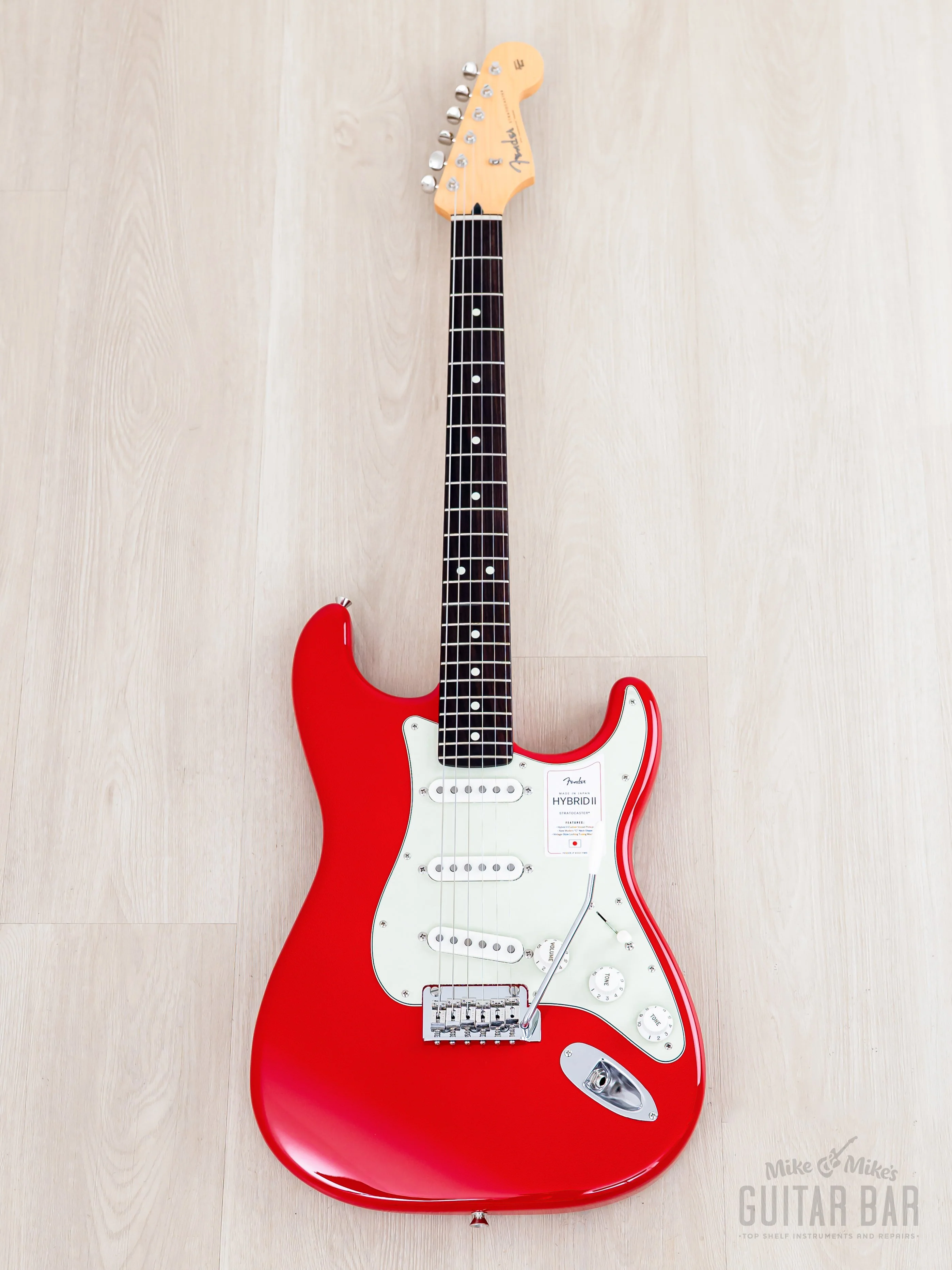 2024 Fender Hybrid II Stratocaster '60s Spec Modena Red, Mint w/ Hangtags, Japan MIJ - Image 2