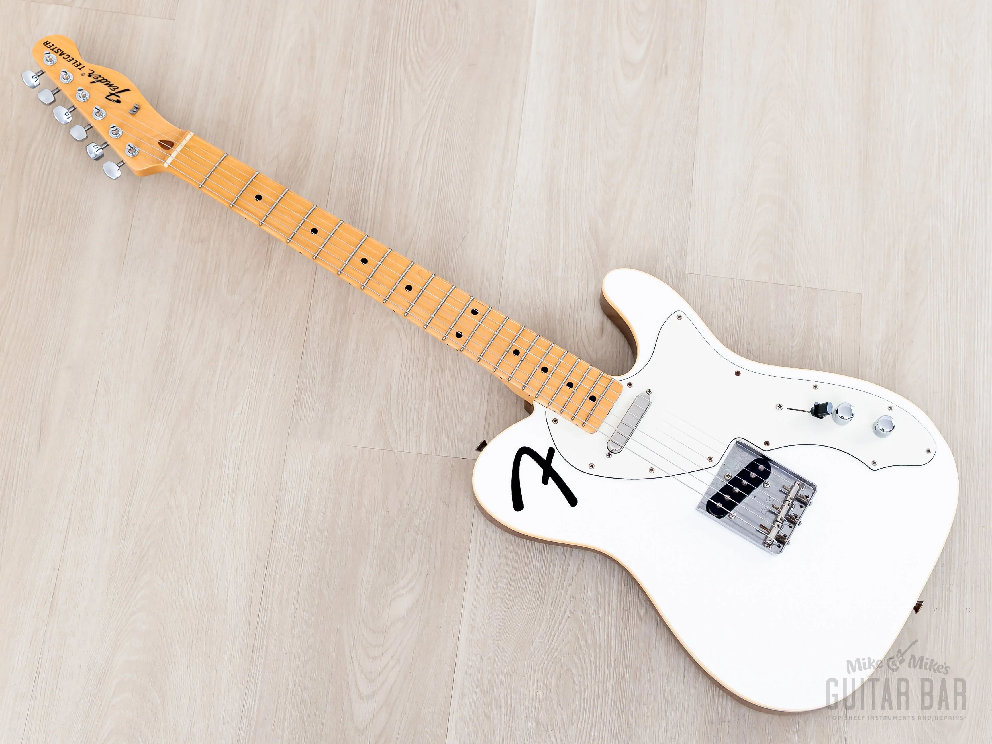 2021 Fender Limited F-Hole Telecaster Thinline Arctic Pearl, Japan MIJ - Image 12
