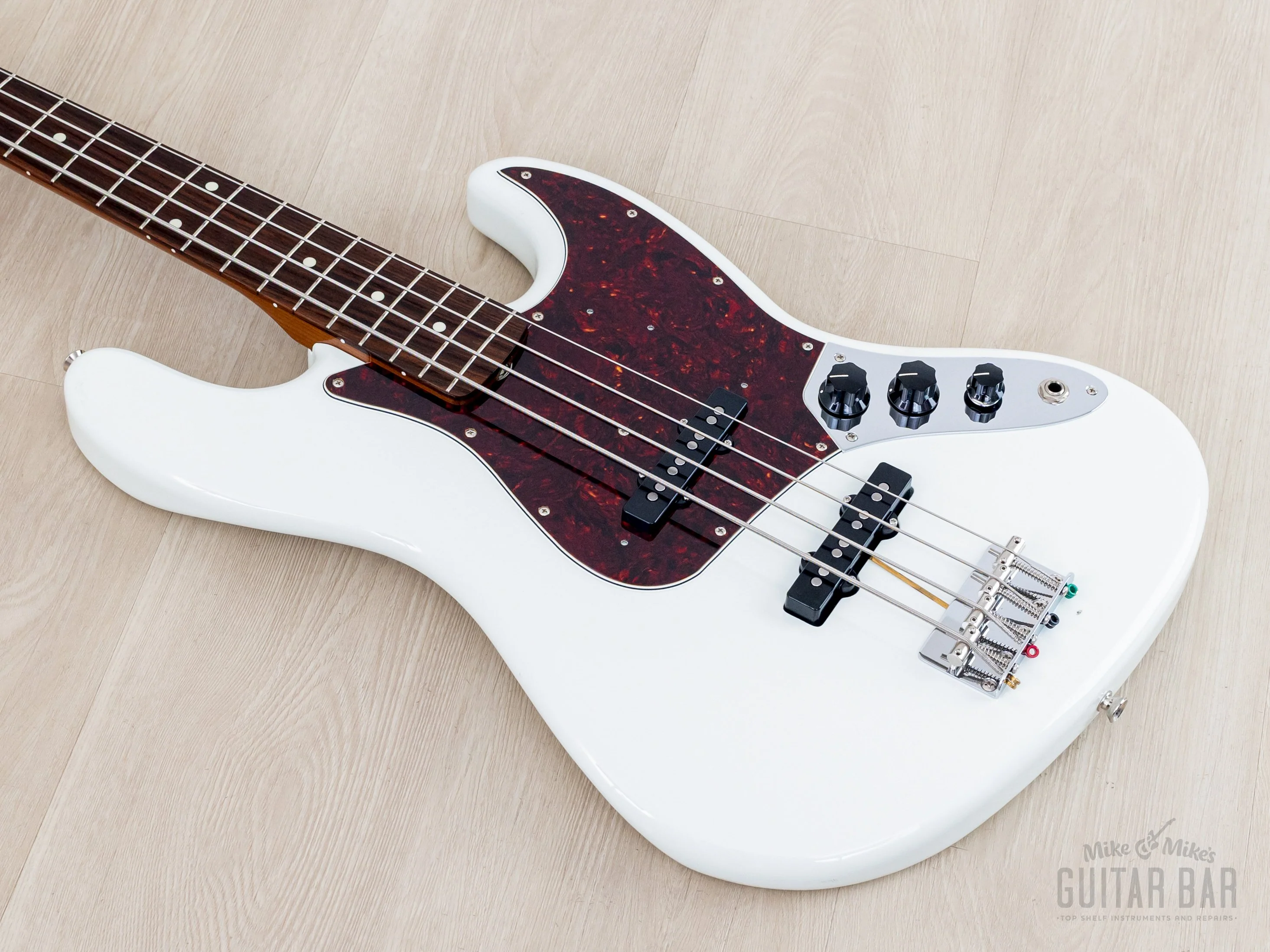 2021 Fender Traditional II ‘60s Jazz Bass FSR Olympic White w/ Roasted Maple Neck, Japan MIJ - Image 10