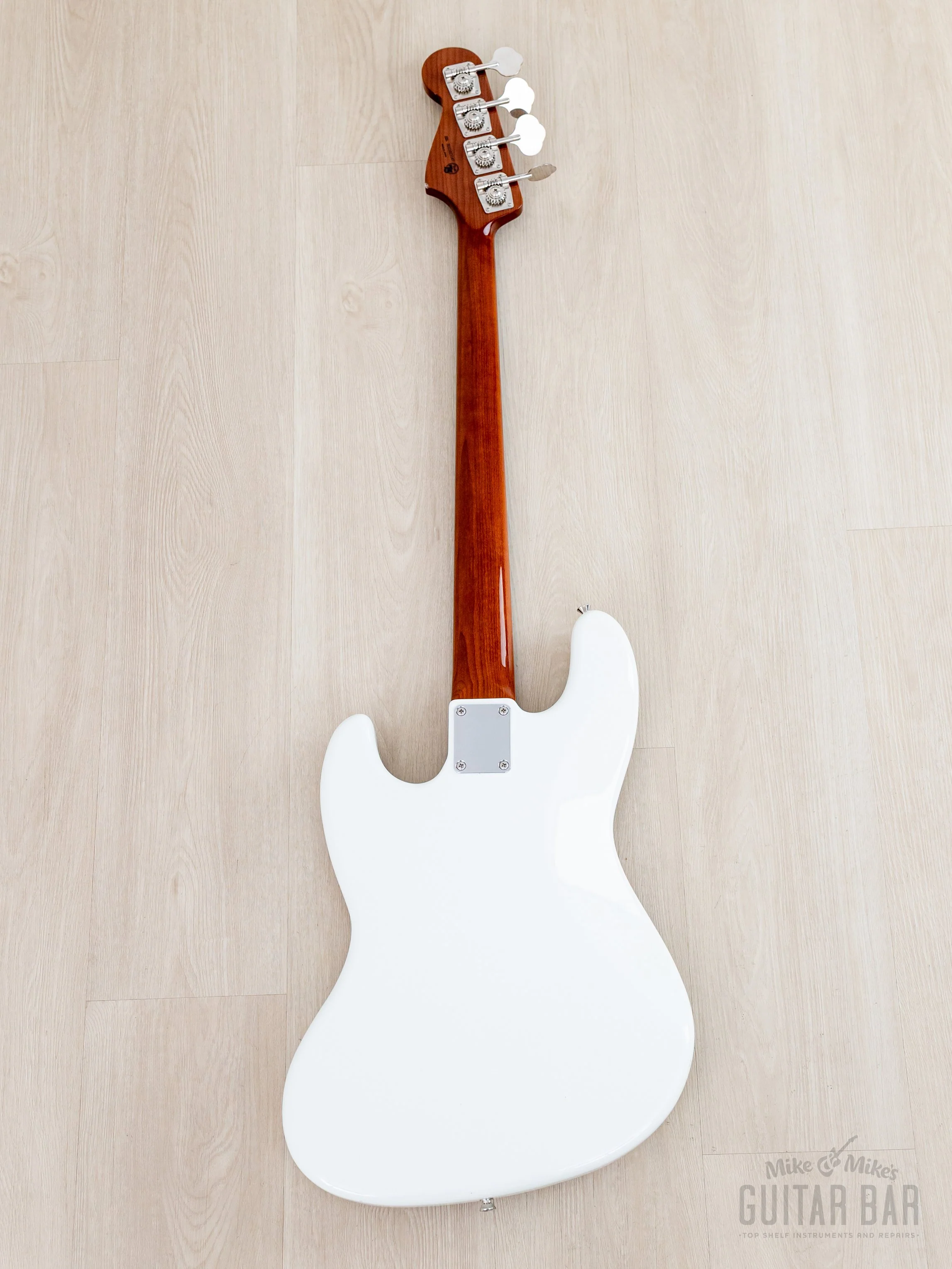 2021 Fender Traditional II ‘60s Jazz Bass FSR Olympic White w/ Roasted Maple Neck, Japan MIJ - Image 3