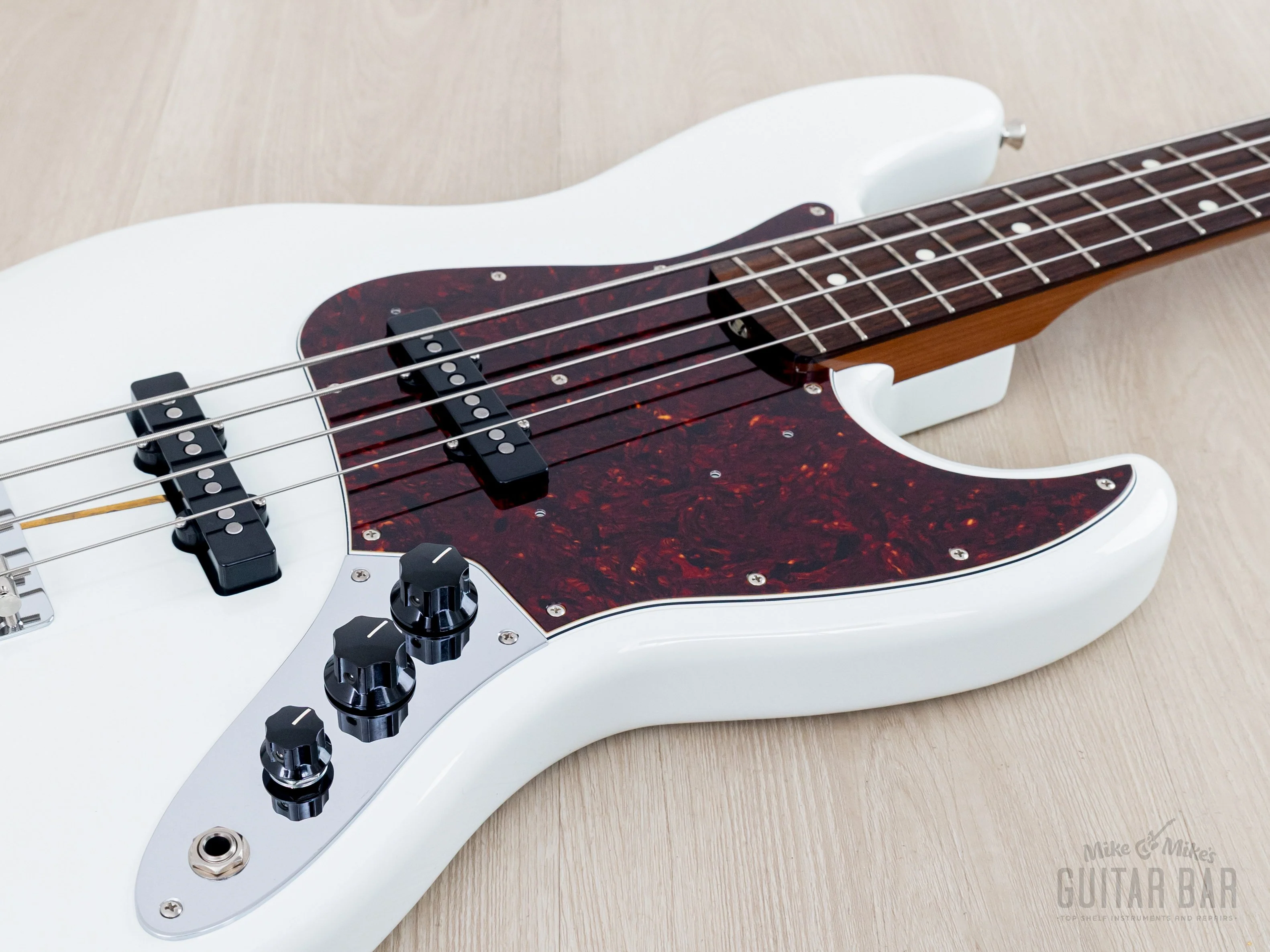 2021 Fender Traditional II ‘60s Jazz Bass FSR Olympic White w/ Roasted Maple Neck, Japan MIJ - Image 6