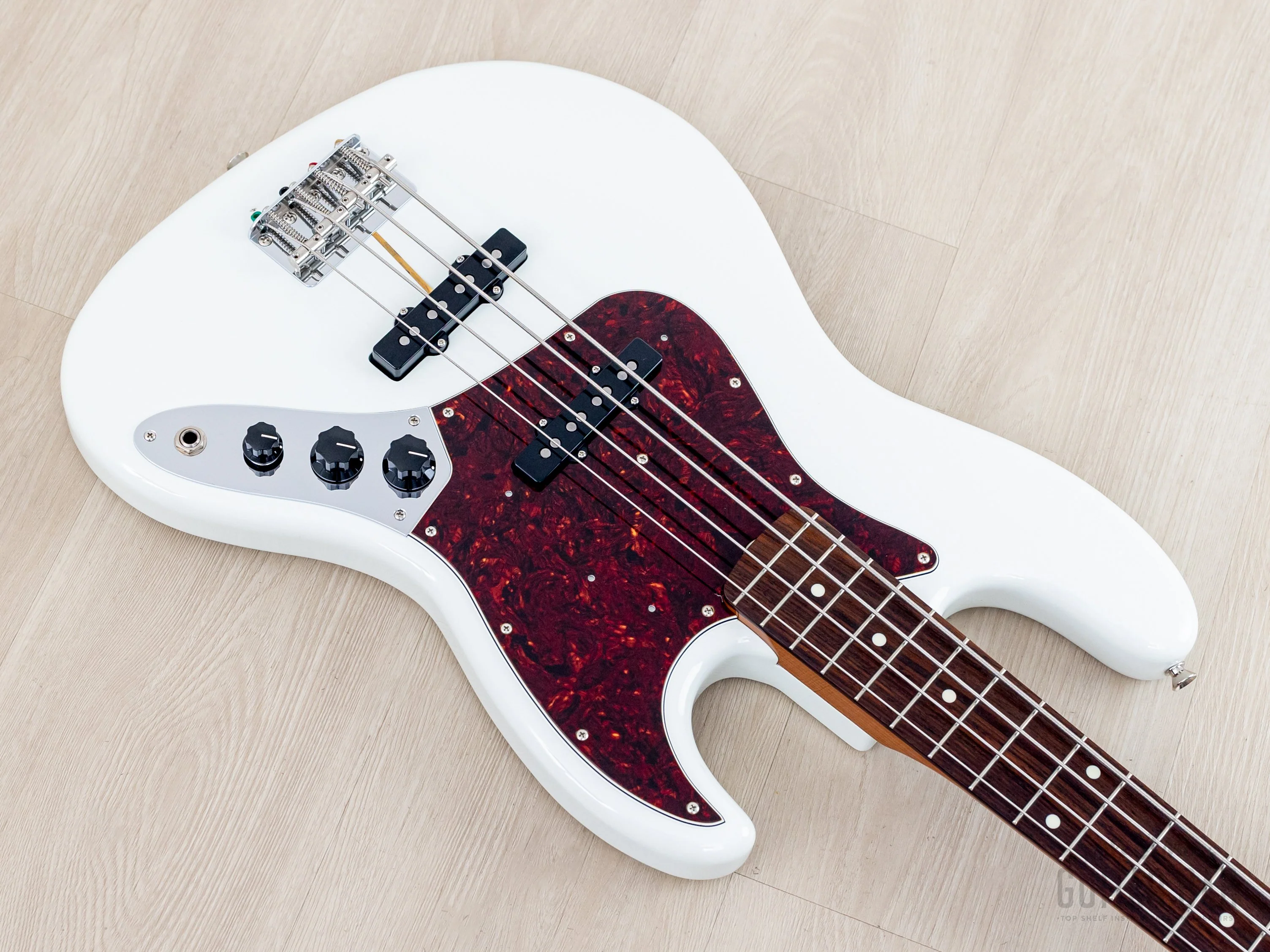 2021 Fender Traditional II ‘60s Jazz Bass FSR Olympic White w/ Roasted Maple Neck, Japan MIJ - Image 9