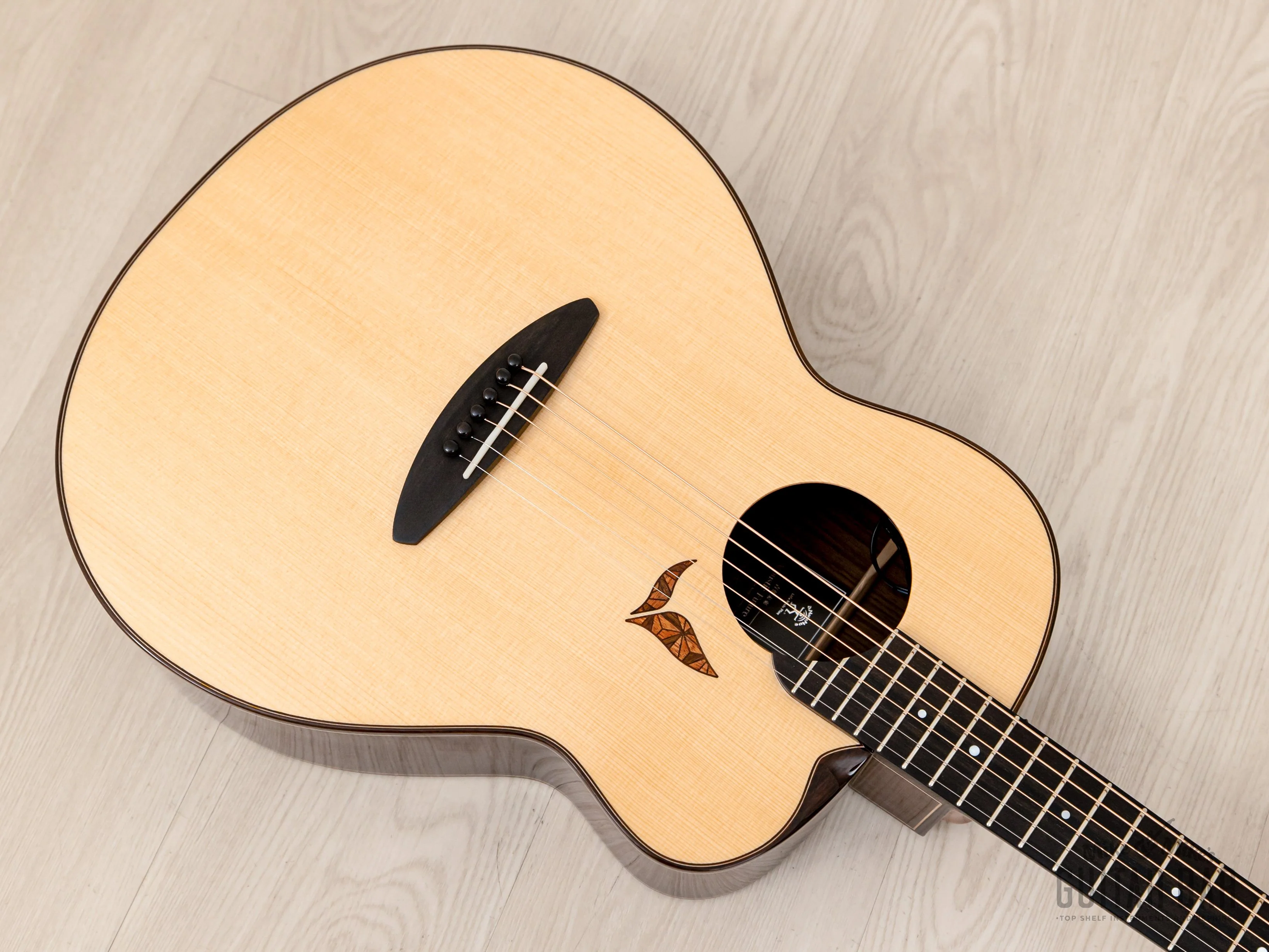 2022 aNueNue Acoustic Future Series LS700E Acoustic Electric Guitar, Spruce & Rosewood, Mint w/ Case, Tags - Image 9