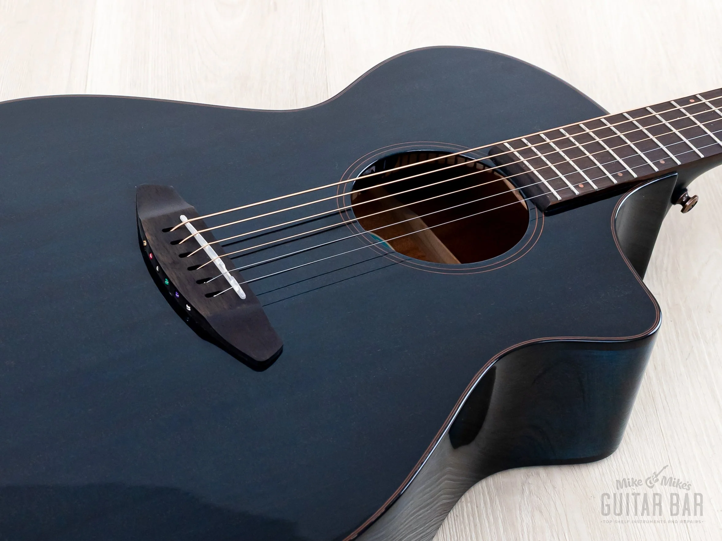 2022 Breedlove ECO Collection Rainforest S Concert CE African Mahogany Papillon - Image 8