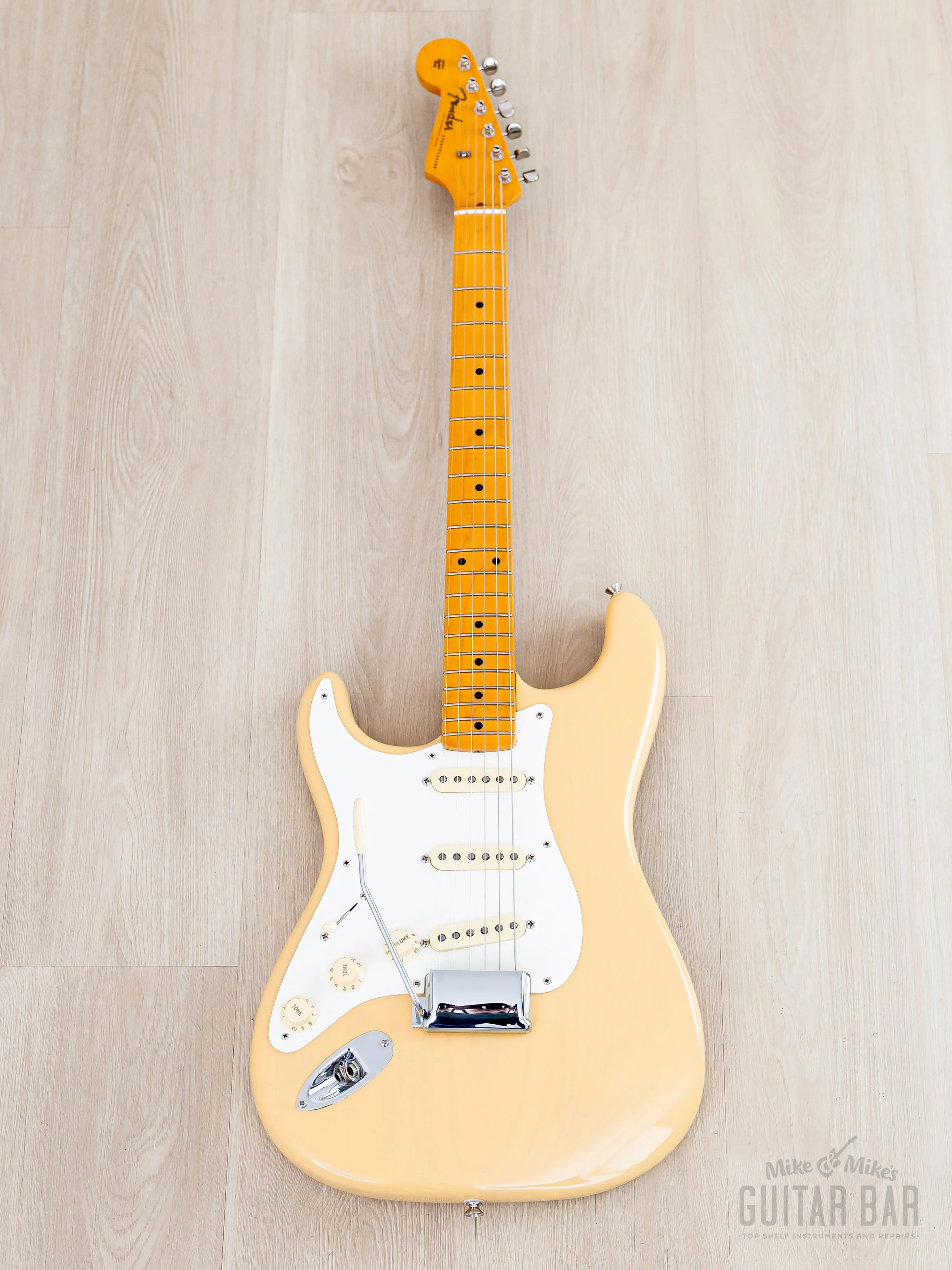 2022 Fender American Vintage II ‘57 Stratocaster Left-Handed Vintage Blonde w/ Case, Hangtags, COA - Image 2