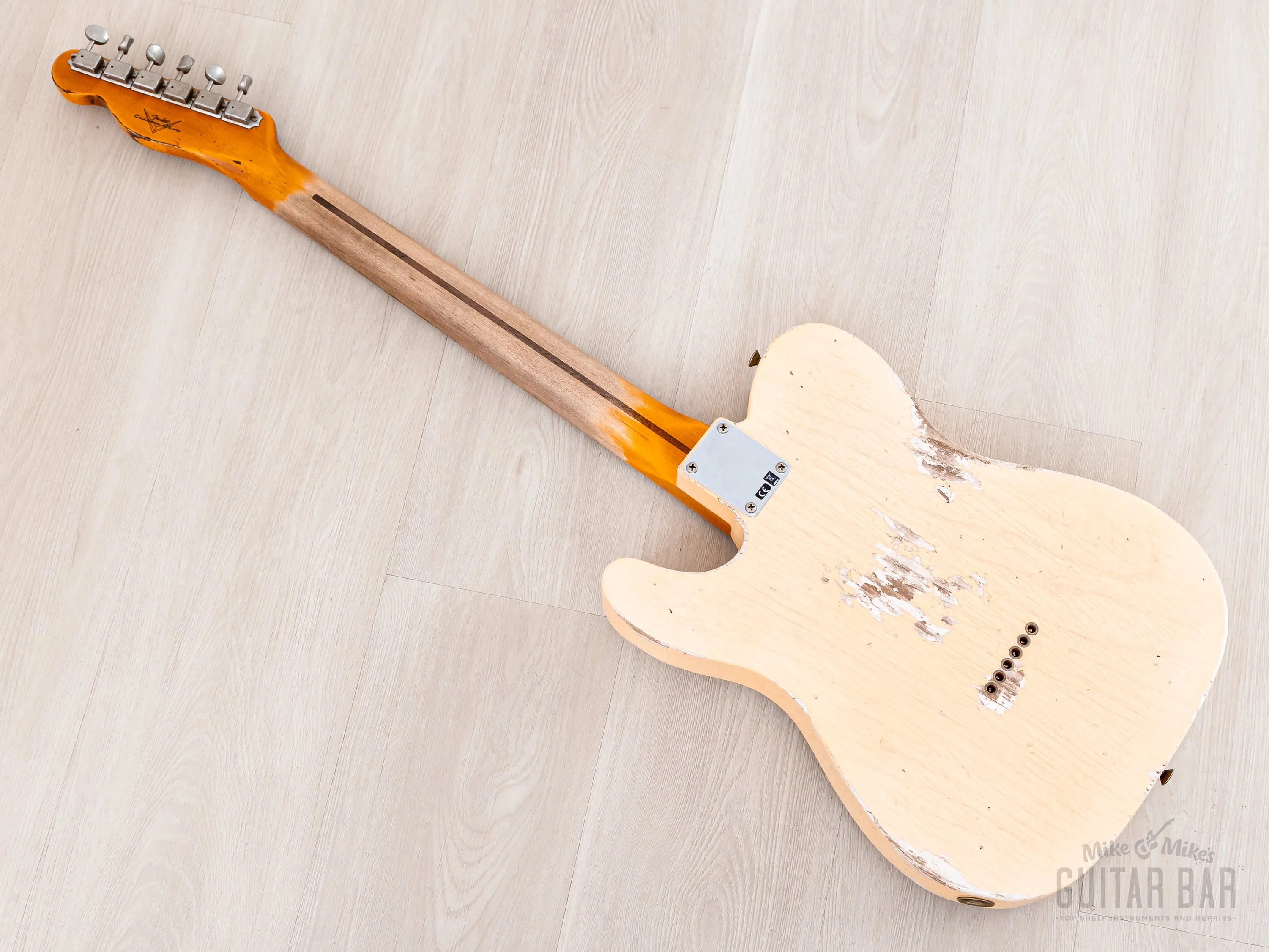 2022 Fender Custom Shop 1952 Telecaster Heavy Relic Faded Nocaster Blonde w/ Case, CoA, Lightweight Ash - Image 13