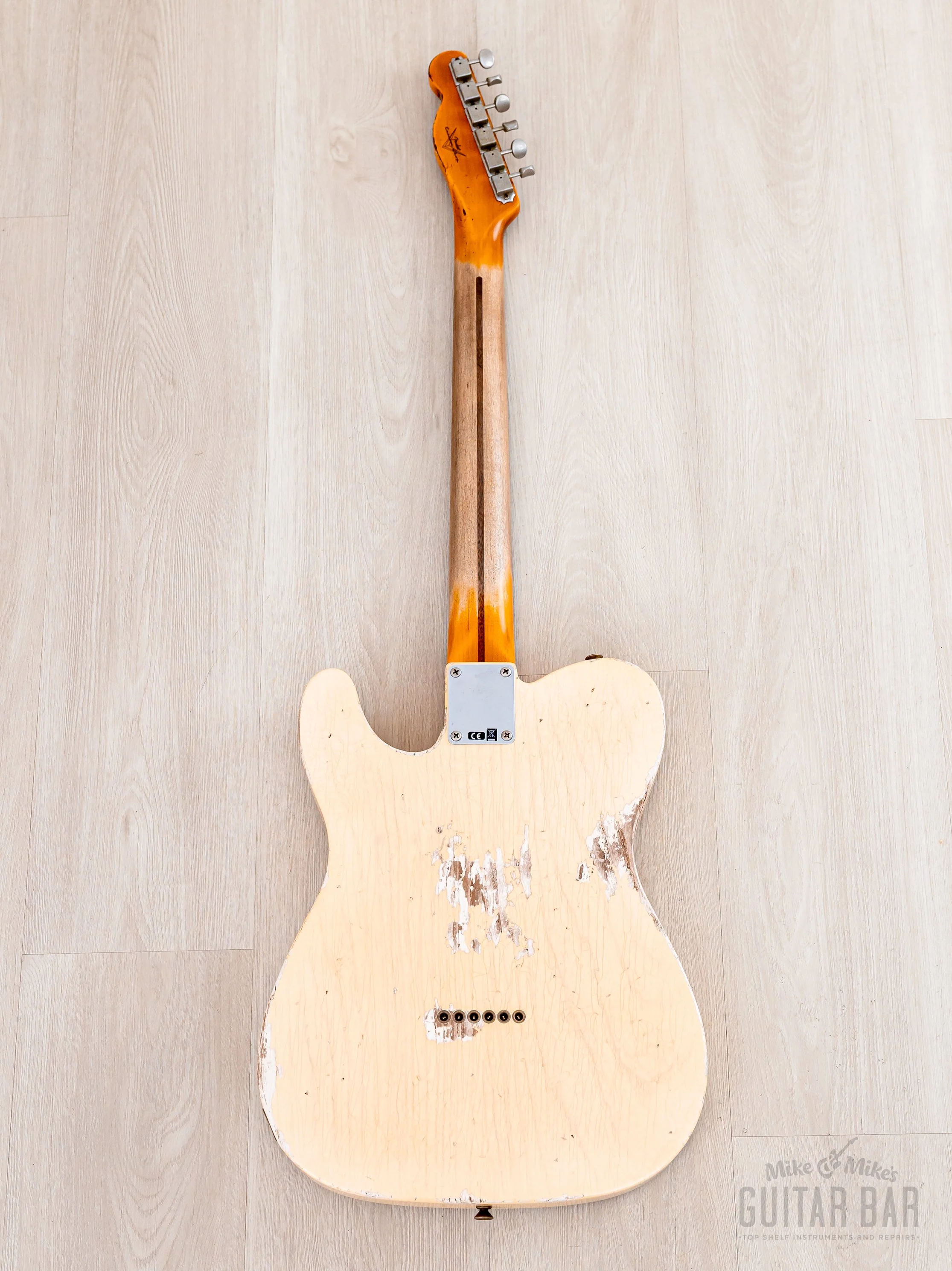 2022 Fender Custom Shop 1952 Telecaster Heavy Relic Faded Nocaster Blonde w/ Case, CoA, Lightweight Ash - Image 3