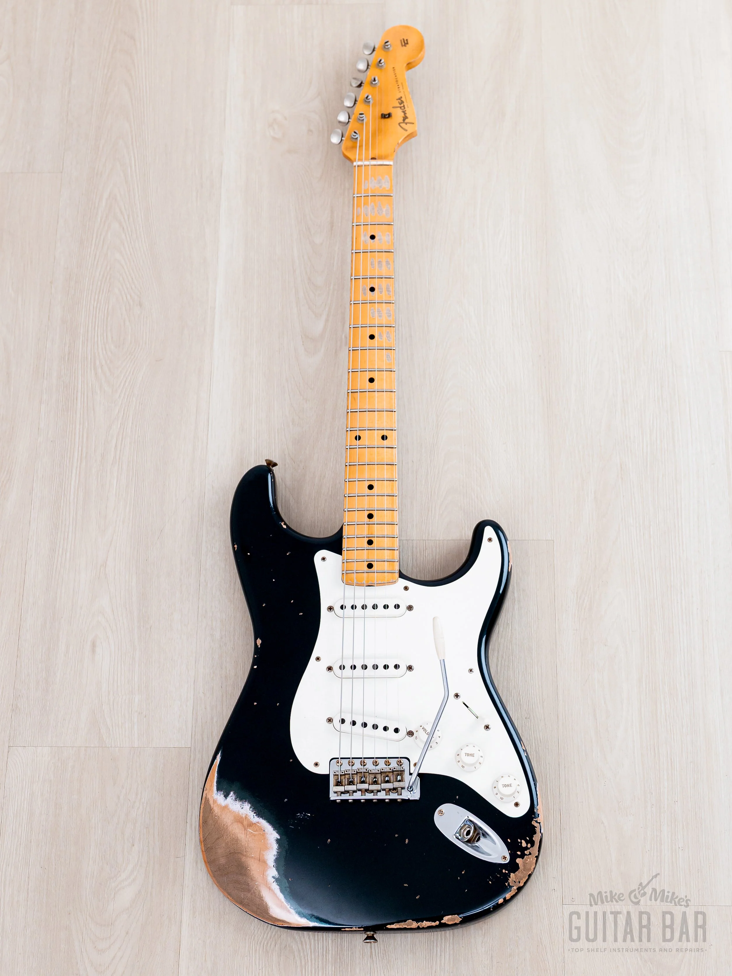 2022 Fender Custom Shop Wildwood 10 Limited Edition 1957 Stratocaster Heavy Relic Dark British Racing Green, Featherweight - Image 2
