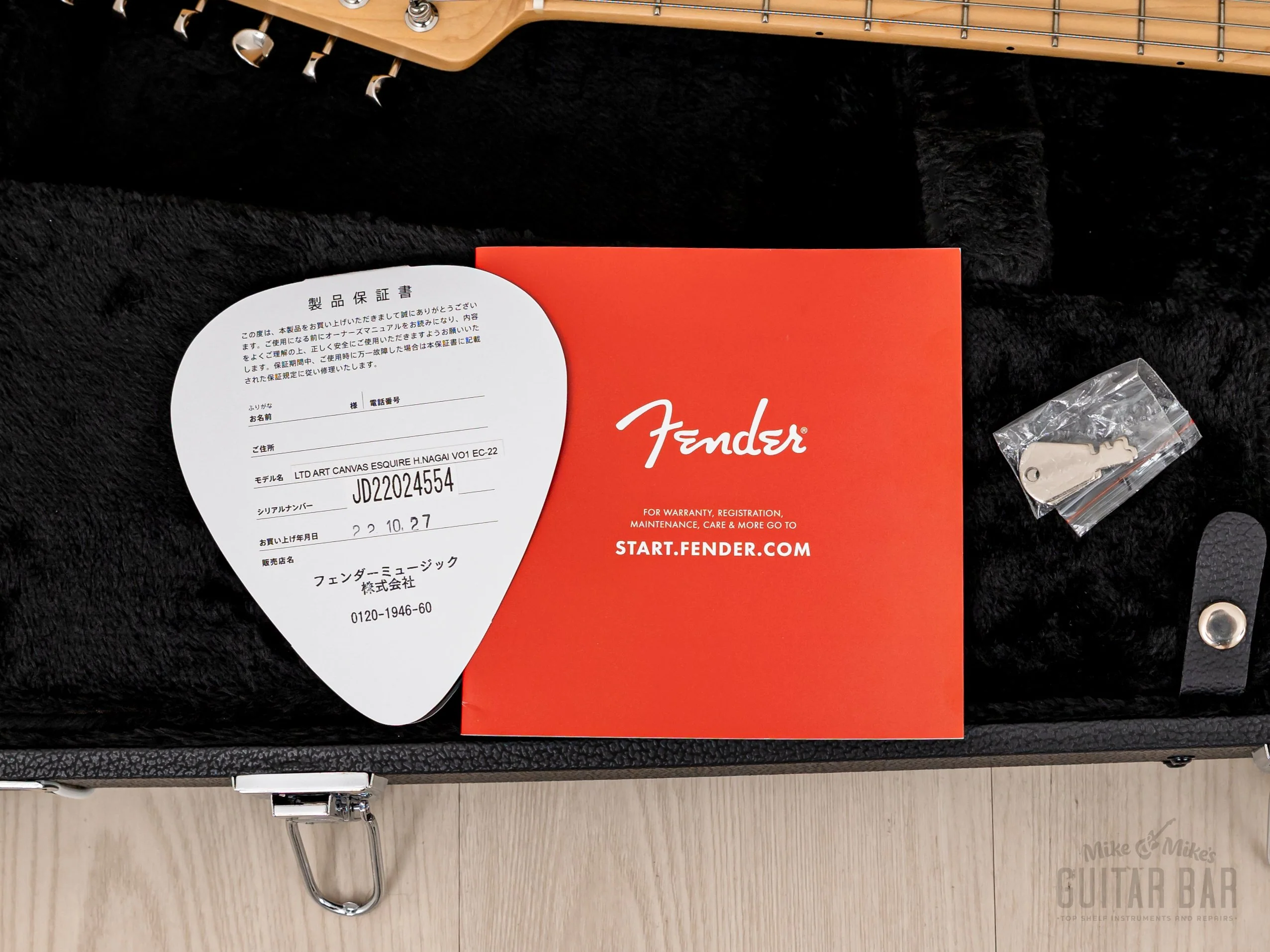 2022 Fender Japan Art Canvas Esquire Hiroshi Nagai No 1, Mint w/ Case & Hangtags, 1 of 30 - Image 14