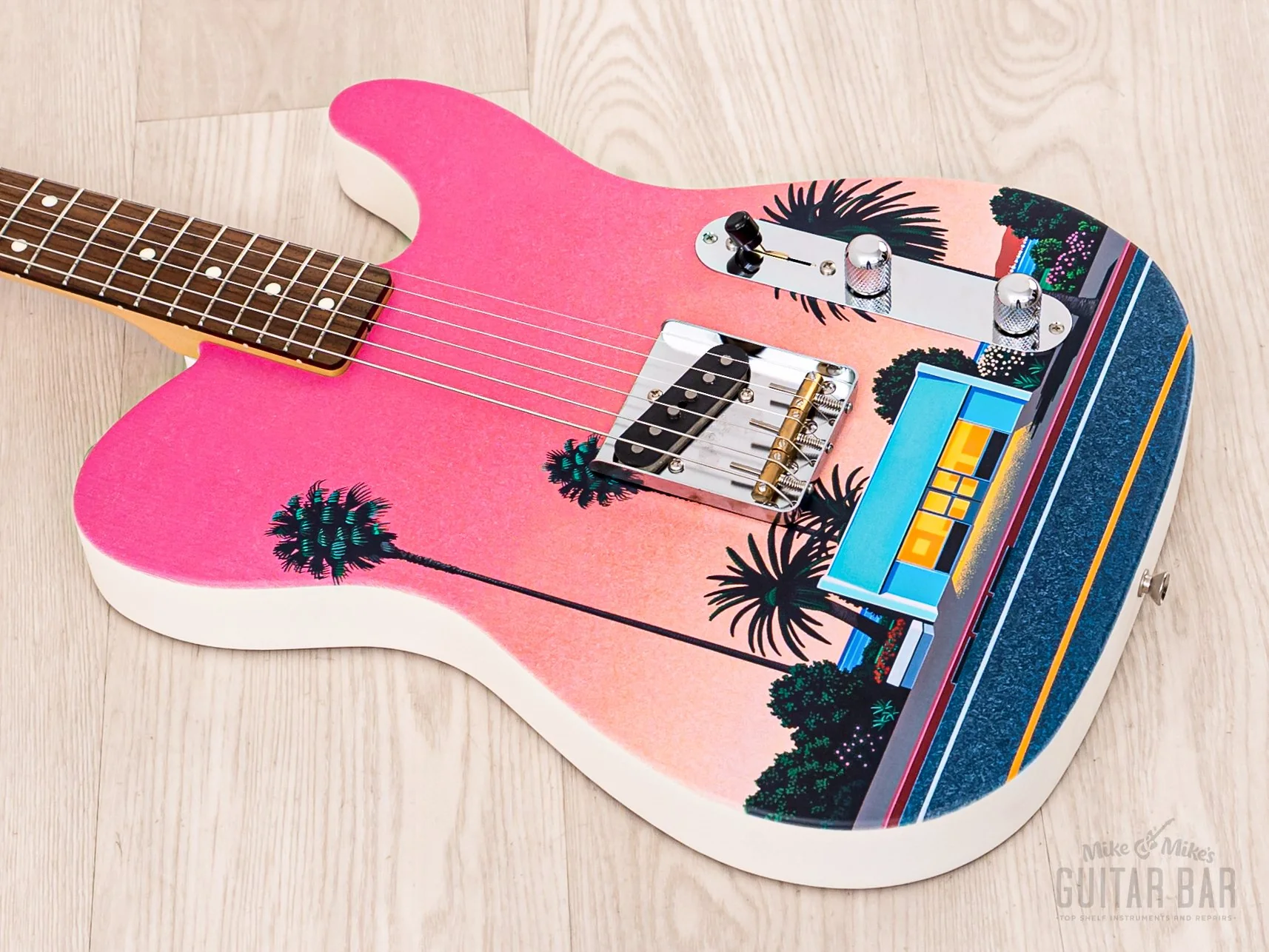 2022 Fender Japan Art Canvas Esquire Hiroshi Nagai No 2, Mint w/ Case & Hangtags, 1 of 30 - Image 9