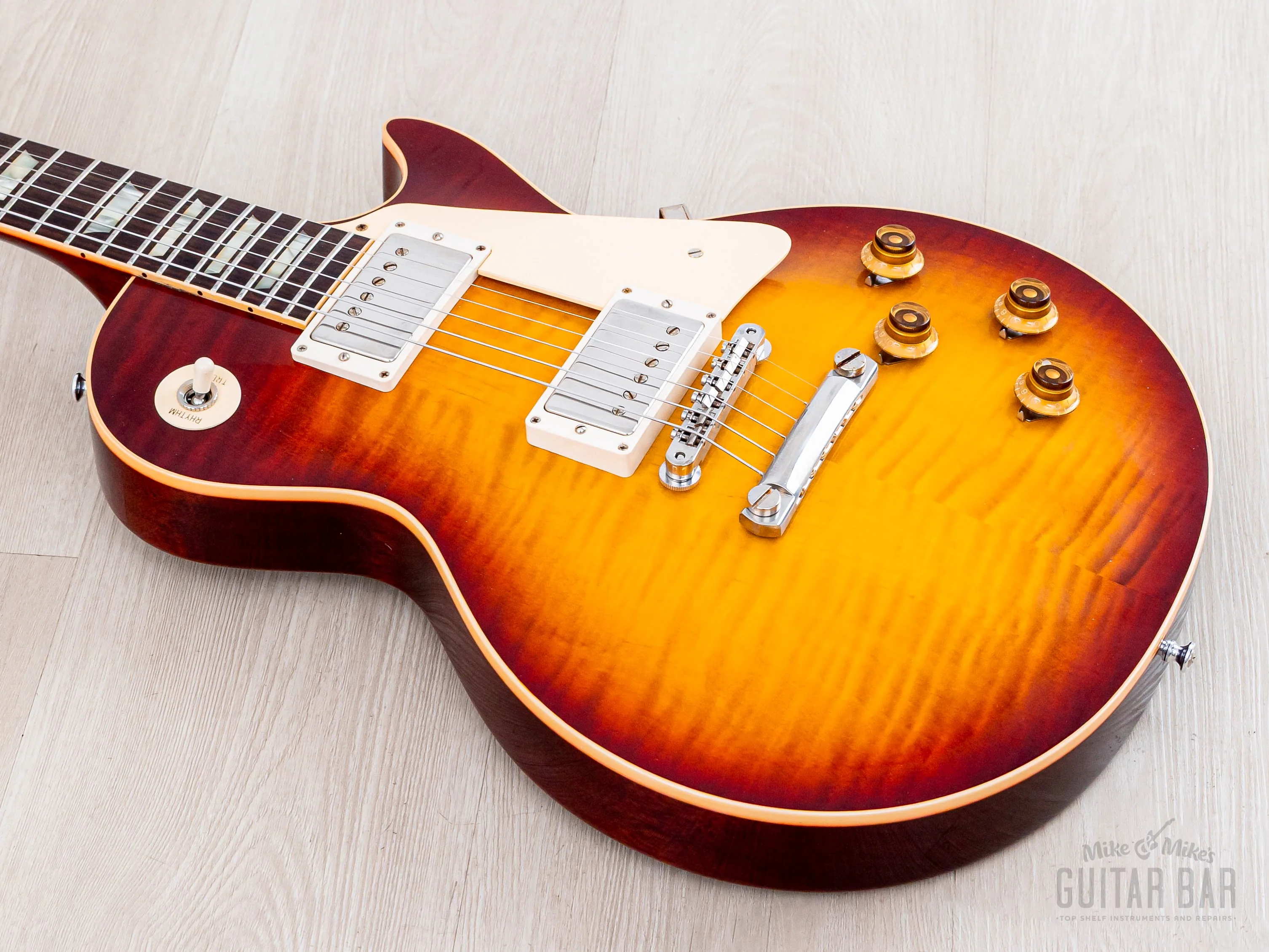 2022 Gibson Custom Shop Historic 1959 Les Paul Standard R9 70th Anniversary VOS Factory Burst - Image 9