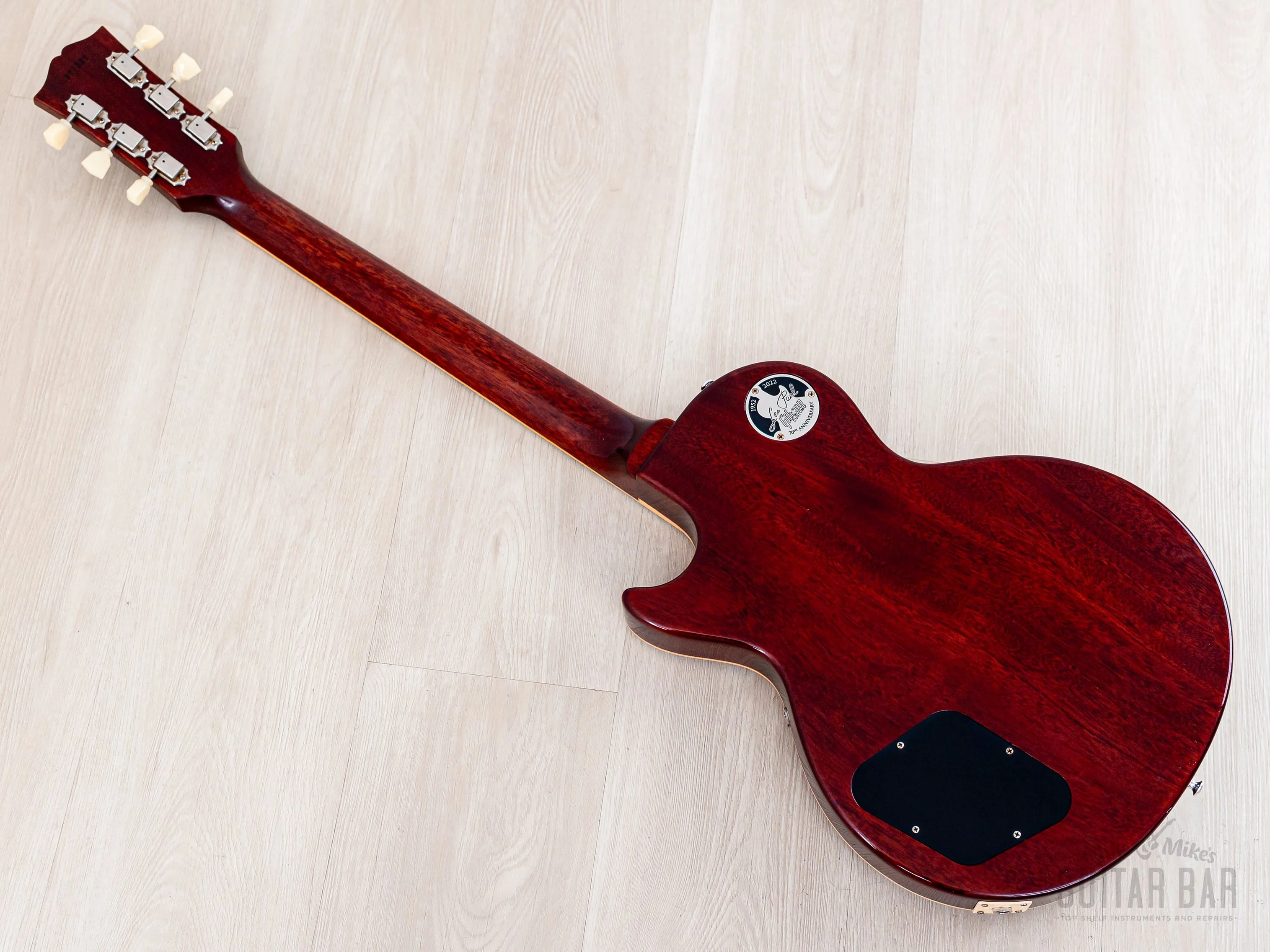 2022 Gibson Custom Shop Historic 1959 Les Paul Standard R9 70th Anniversary Washed Cherry Sunburst Gloss - Image 12