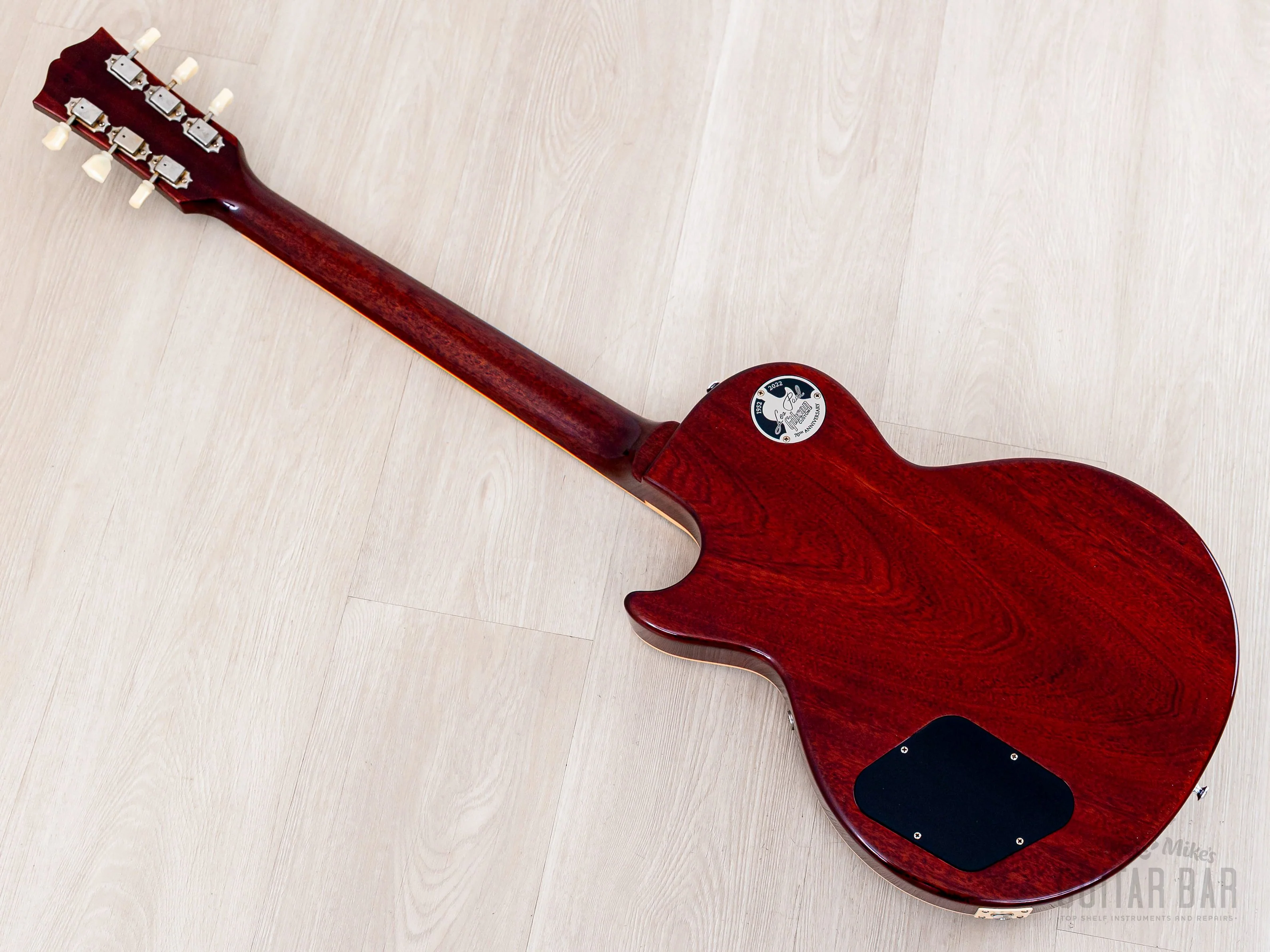 2022 Gibson Custom Shop Historic 1959 Les Paul Standard R9 70th Anniversary Washed Cherry Sunburst Gloss - Image 12