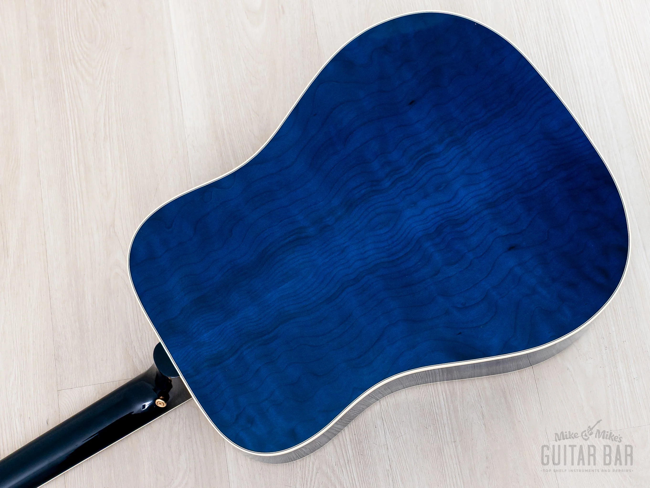 2022 Gibson Custom Shop Hummingbird Acoustic Electric Guitar Viper Blue Quilted Maple, Near-Mint w/ Case - Image 18