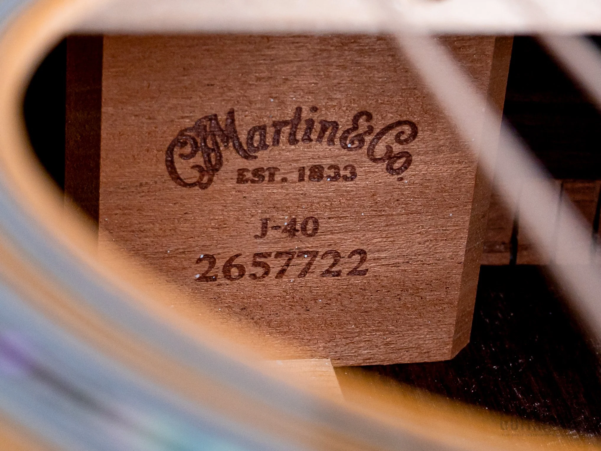 2022 Martin J-40 Standard Series Acoustic Guitar Aging Toner, Near-Mint w/ Case, Tags - Image 6
