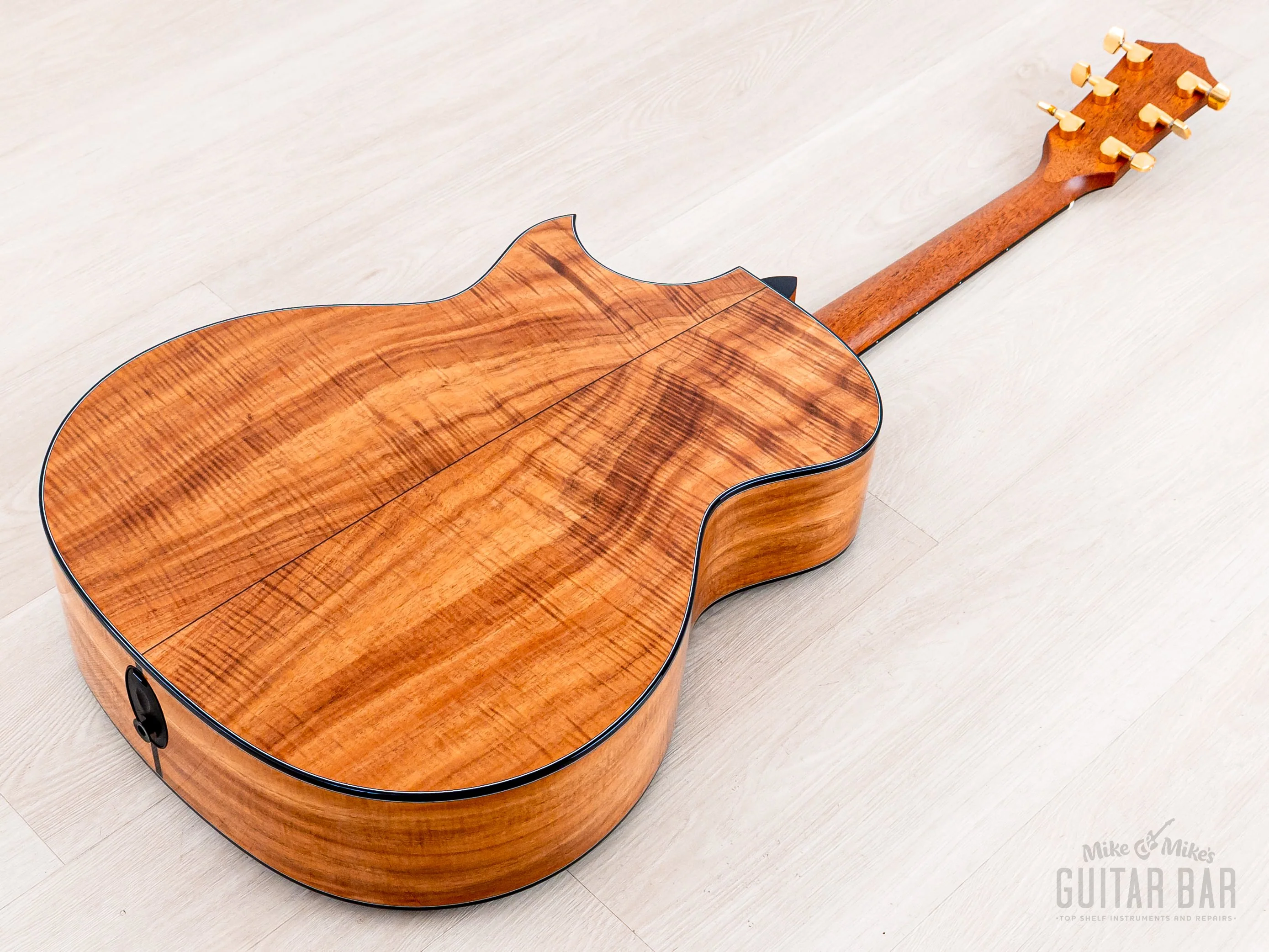 2022 Taylor Custom Grand Auditorium Acoustic Electric Guitar Flame Koa w/ Florentine Cutaway, Short Scale - Image 15