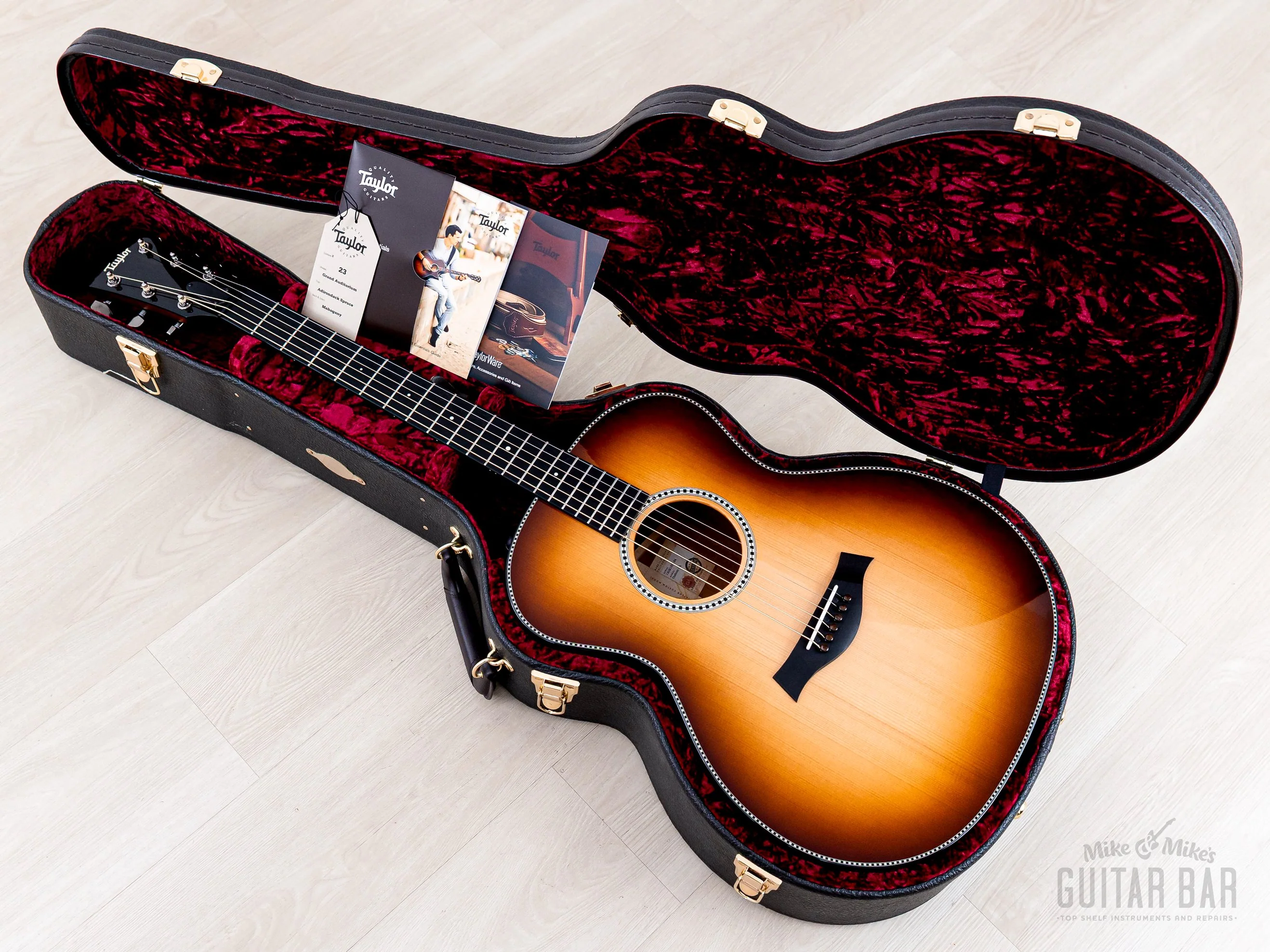 2022 Taylor Custom Grand Auditorium Non-Cutaway Acoustic Electric Guitar w/ Adirondack Top & Rope Binding - Image 20